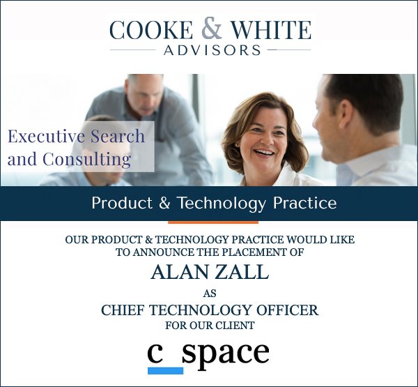 Cooke & White Search Announcement: Alan Zall - C_Space