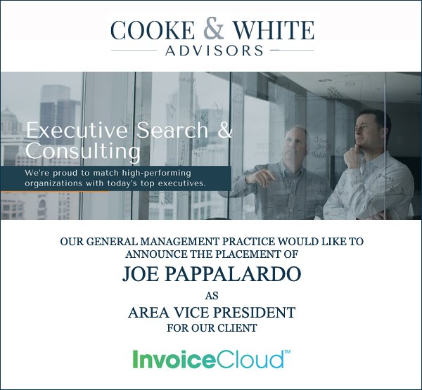 Cooke & White Advisors Search Completion: Joe Pappalardo - InvoiceCloud, Inc. / EngageSmart