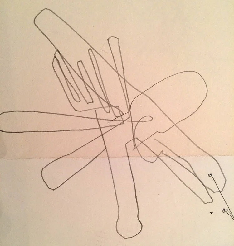 blind contour drawing