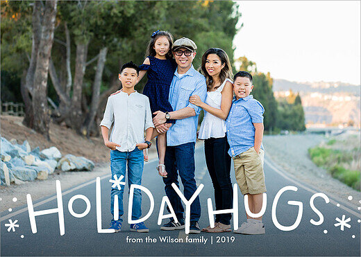 Holiday Hugs Holiday Photo Card