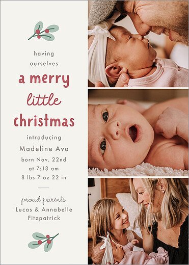 Little Christmas Gift Photo Card