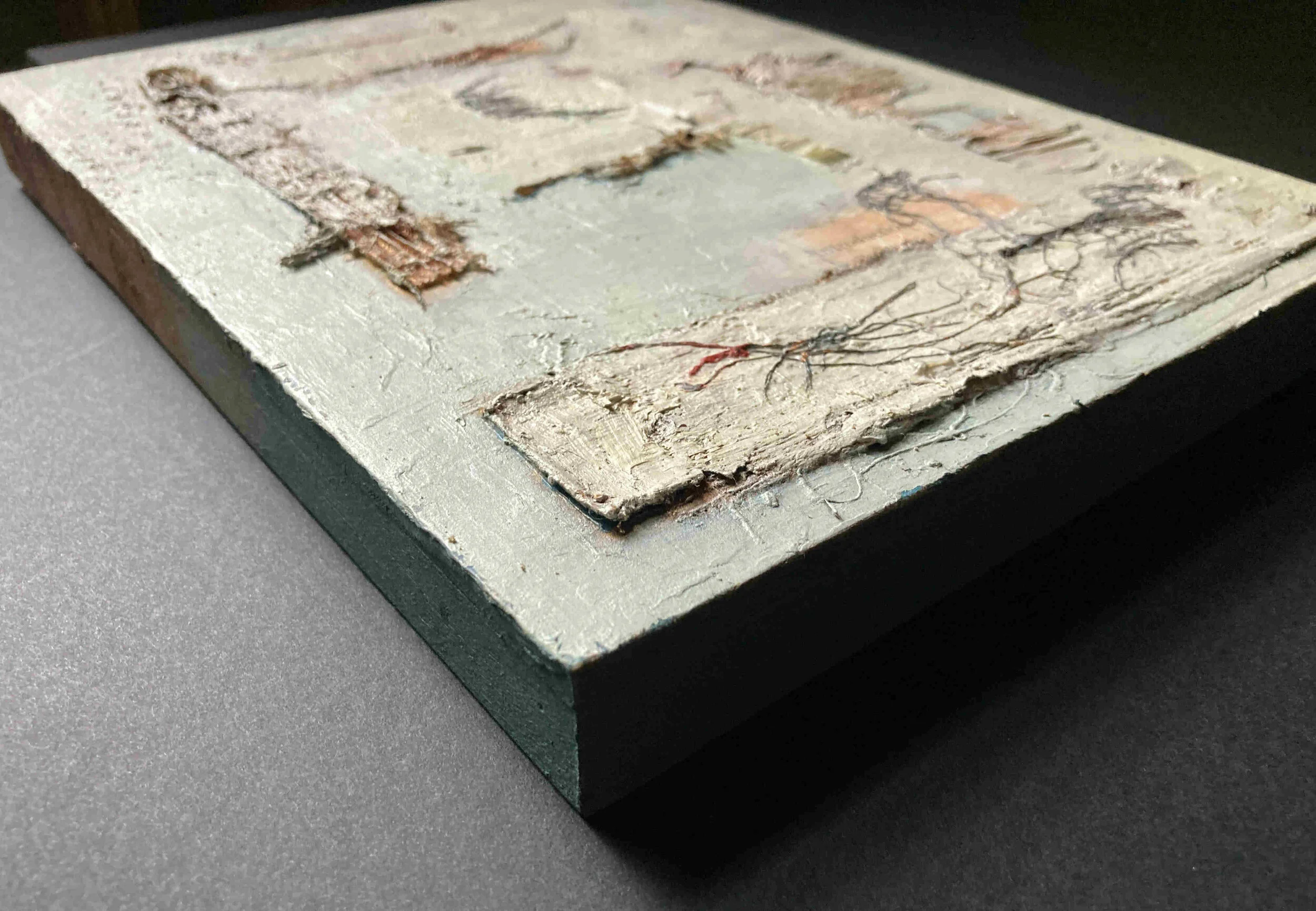 on cradled board and ready to hang