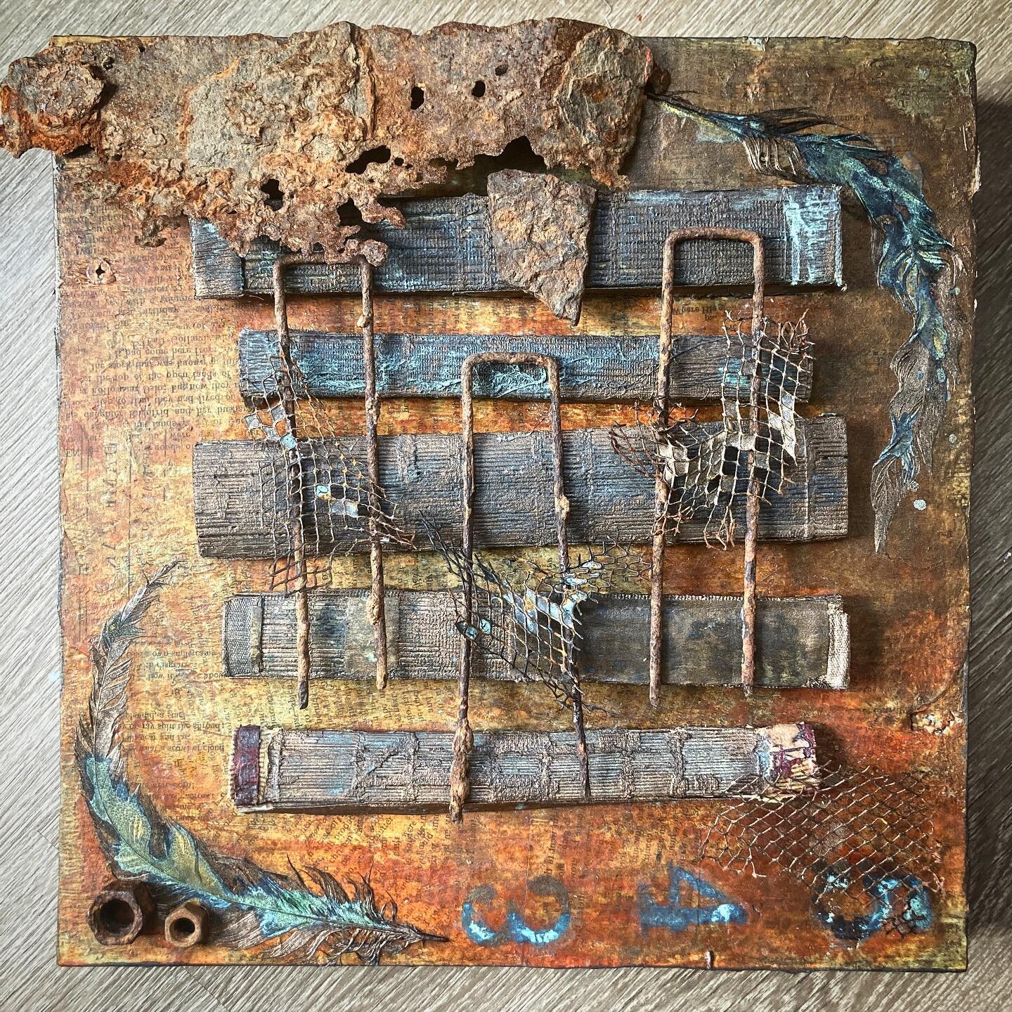 &ldquo;A Score&rdquo;
12&rdquo;x12&rdquo;
mixed media/reclaimed wood
$550
DM/email

&ldquo;In the most general sense, it is the very order and harmony of its appearance that distinguishes the art object as an oasis in a disturbingly chaotic world. An