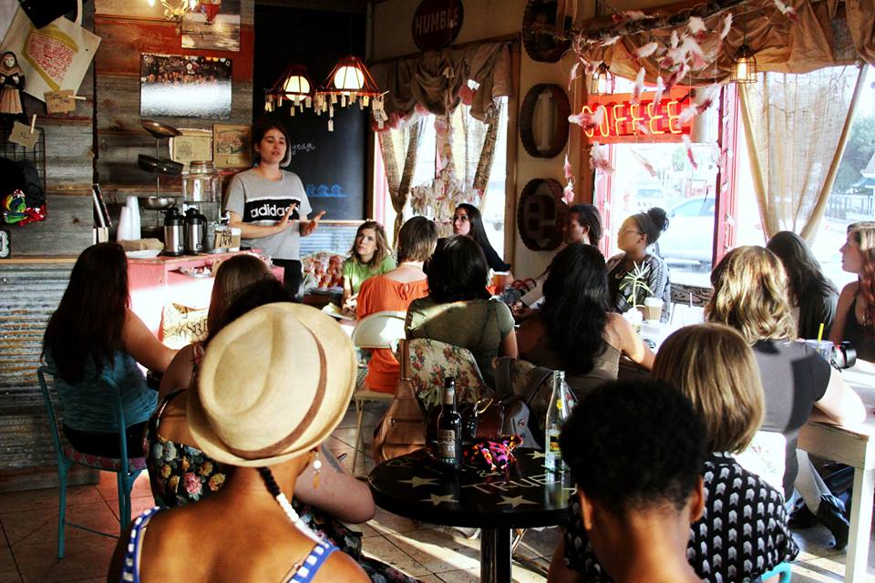 Thirty babes gathered for the first #bossbabesATX Shop Talk at Royer's Pie Haven. Photo by Tess Cagle