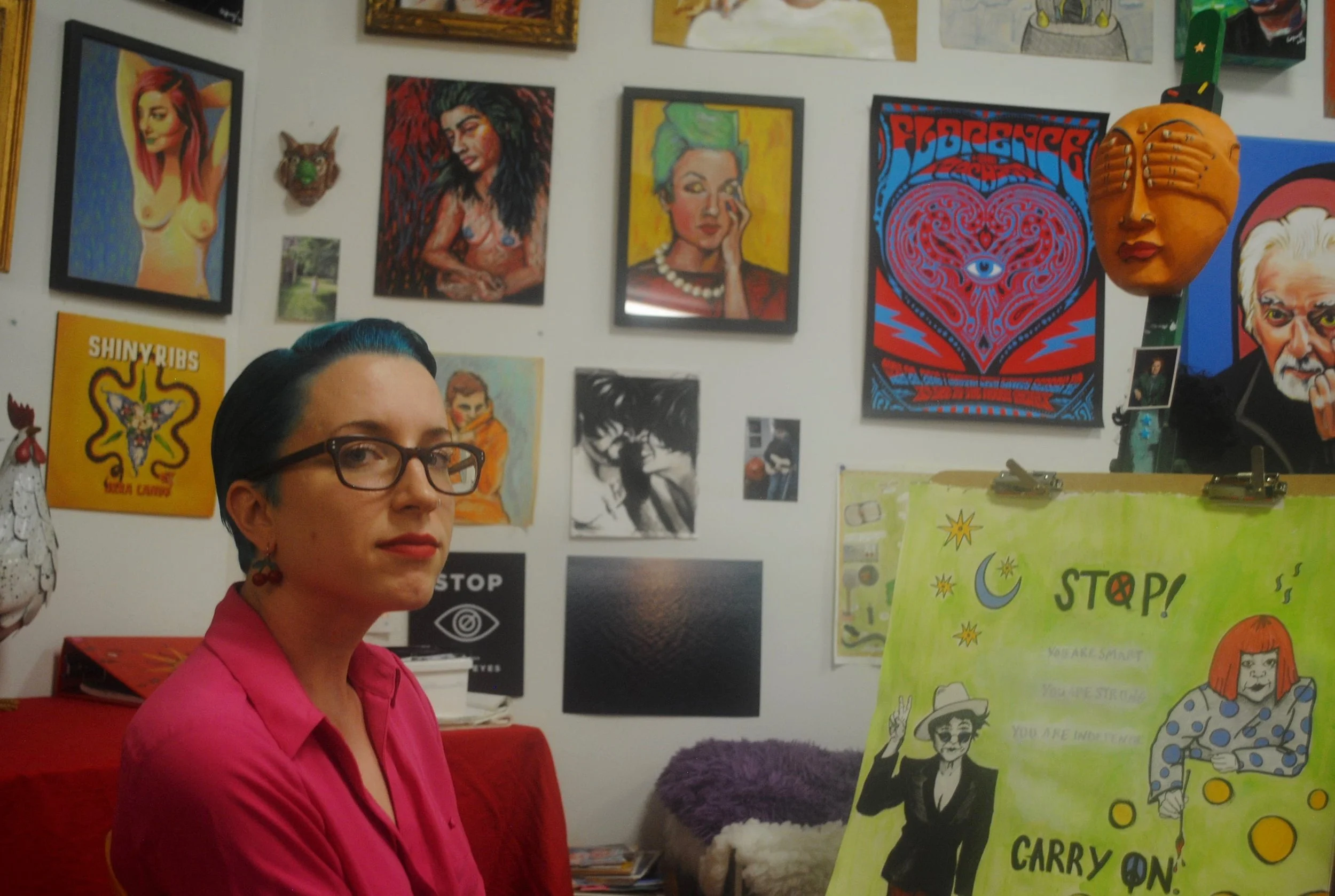 Safe Spaces: Ashton Guy and Studiomates Kaitlin Merchant Davison and Christine Vanderkaap