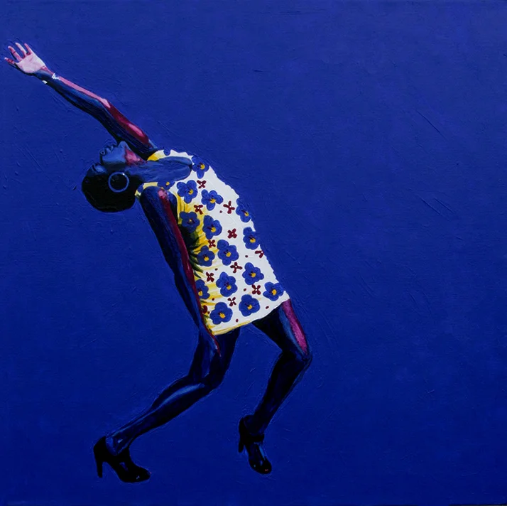 "Free," oil and acrylic on canvas, 20x20 inches
