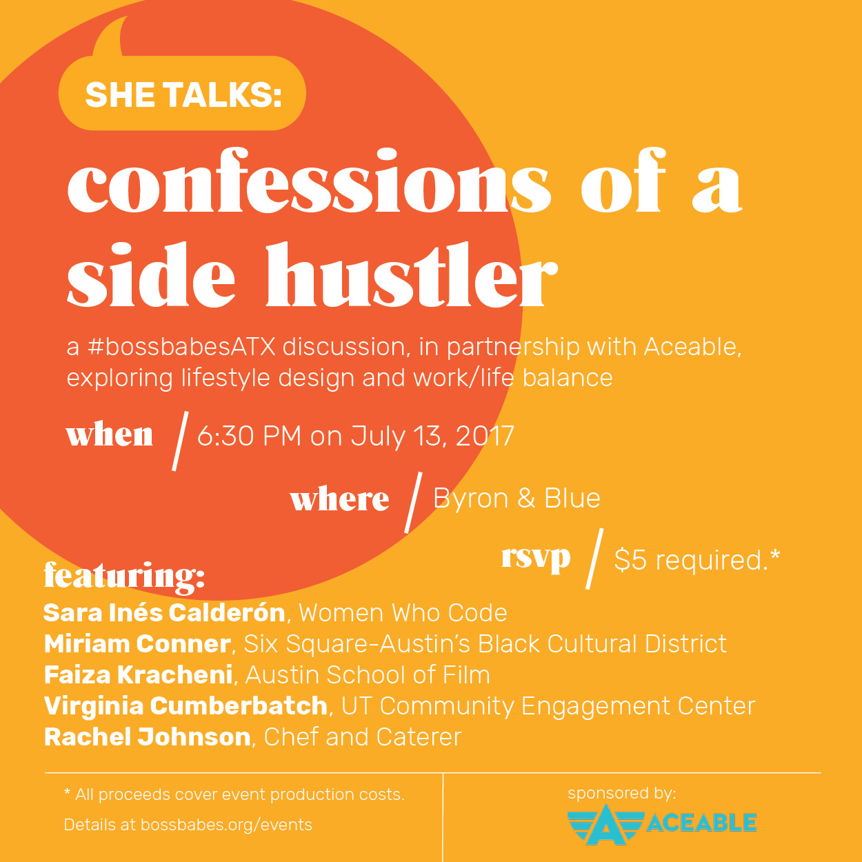 Flyer designed by Jasmine Brooks