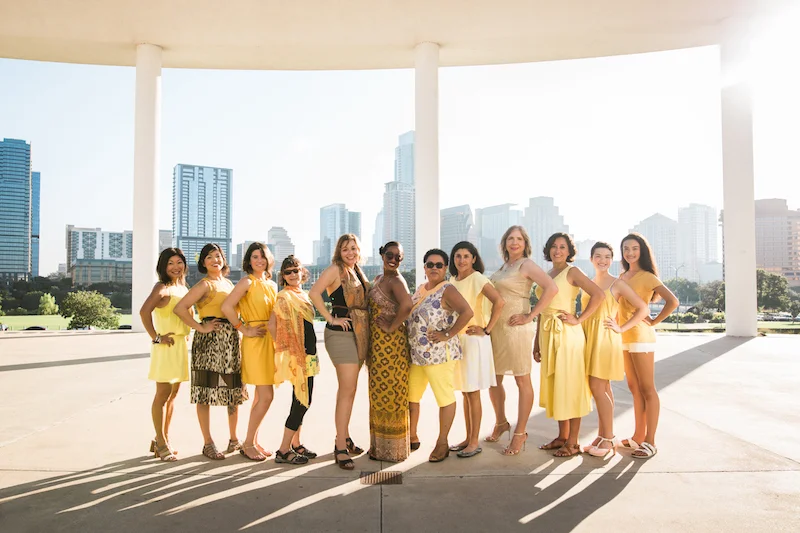 Photo of YWCA representatives by Diana Ascarrunz for Unity in Color: Austin