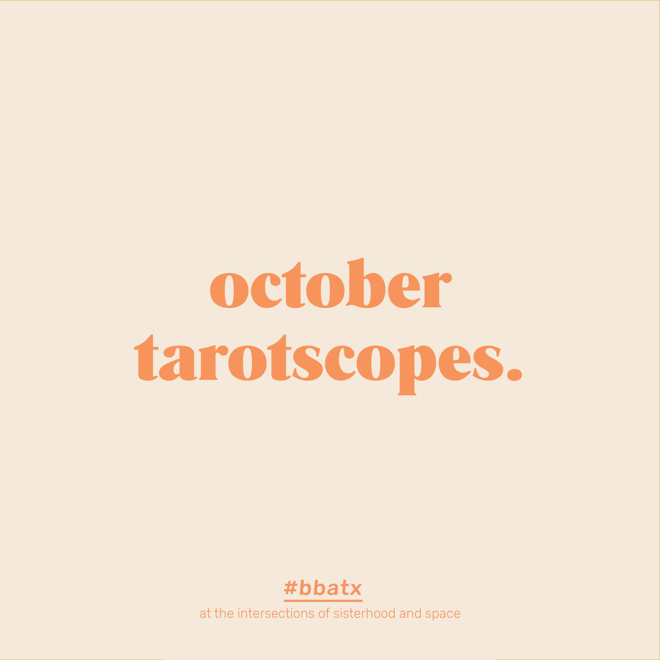 October Tarotscopes from Solaris the Hii Priestess