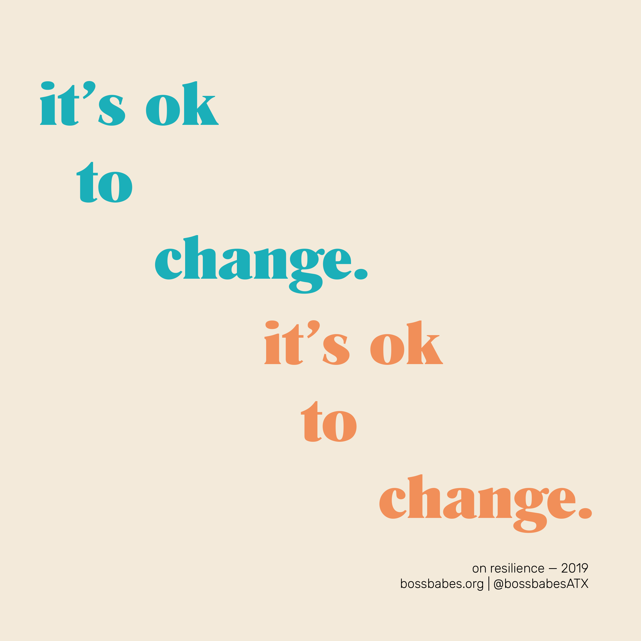 On Resilience: Three Affirmations For 2019