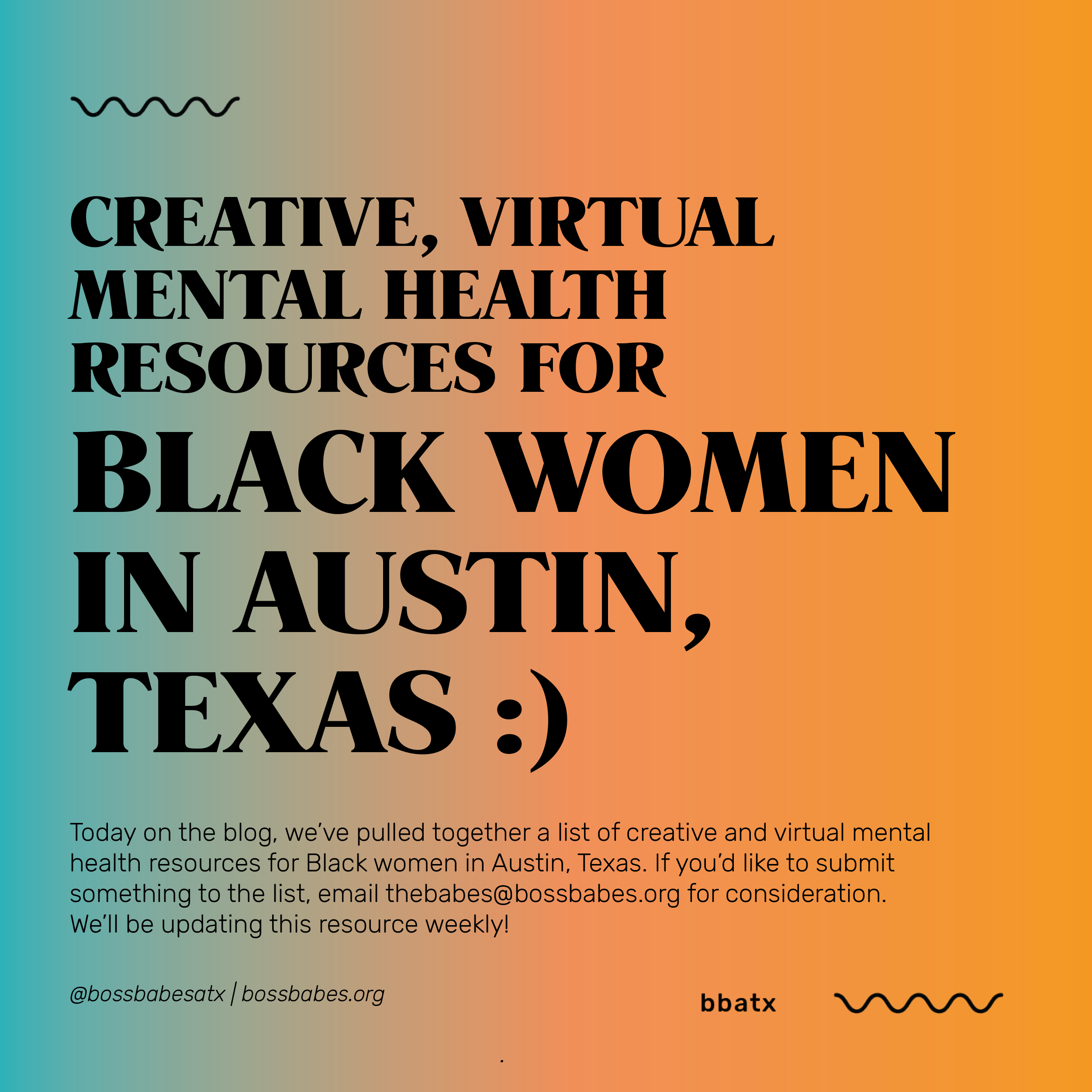 23 Creative, Virtual Mental Health Resources for Black Women in Austin, Texas
