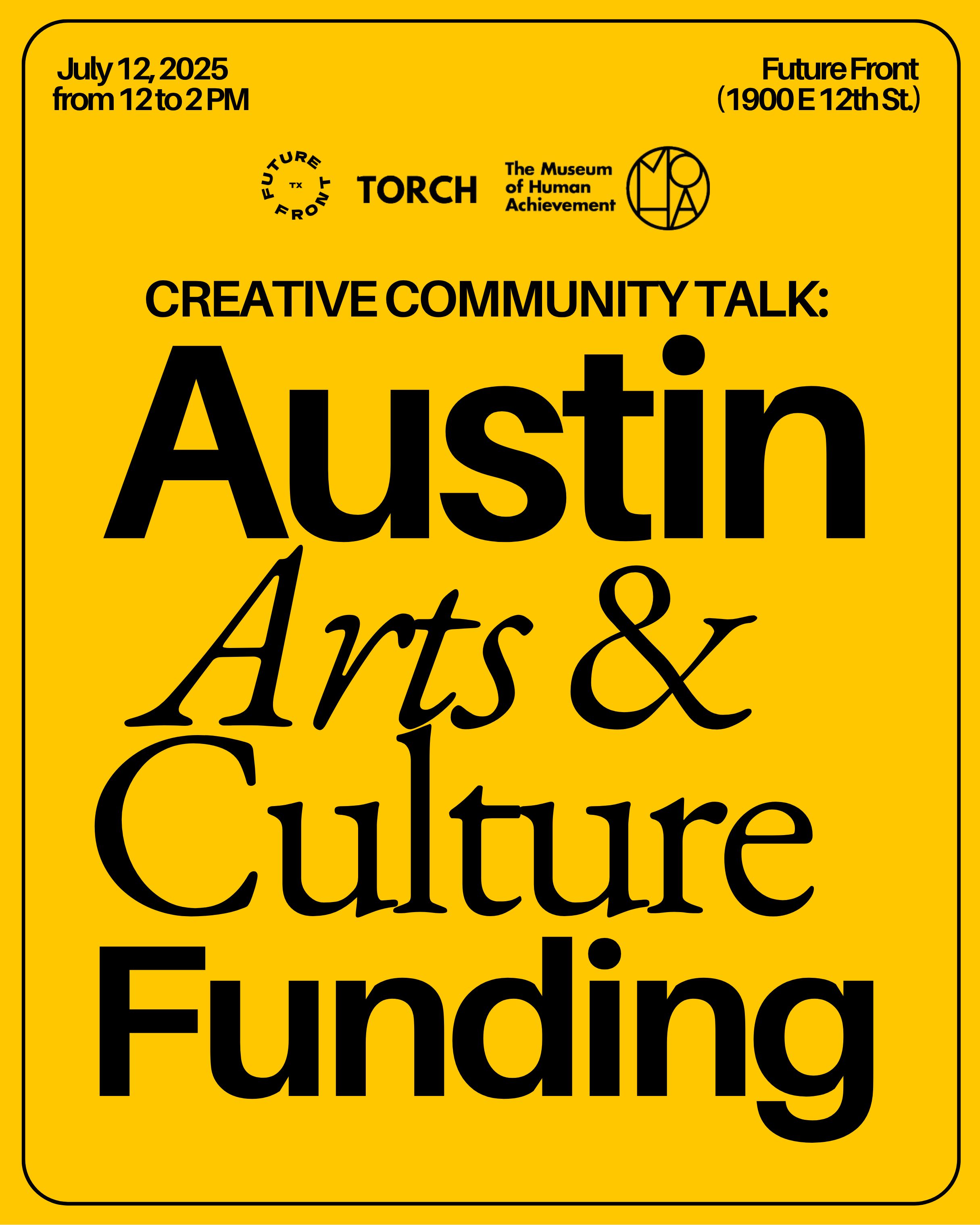 Austin Arts & Culture Funding: Creative Community Talk
