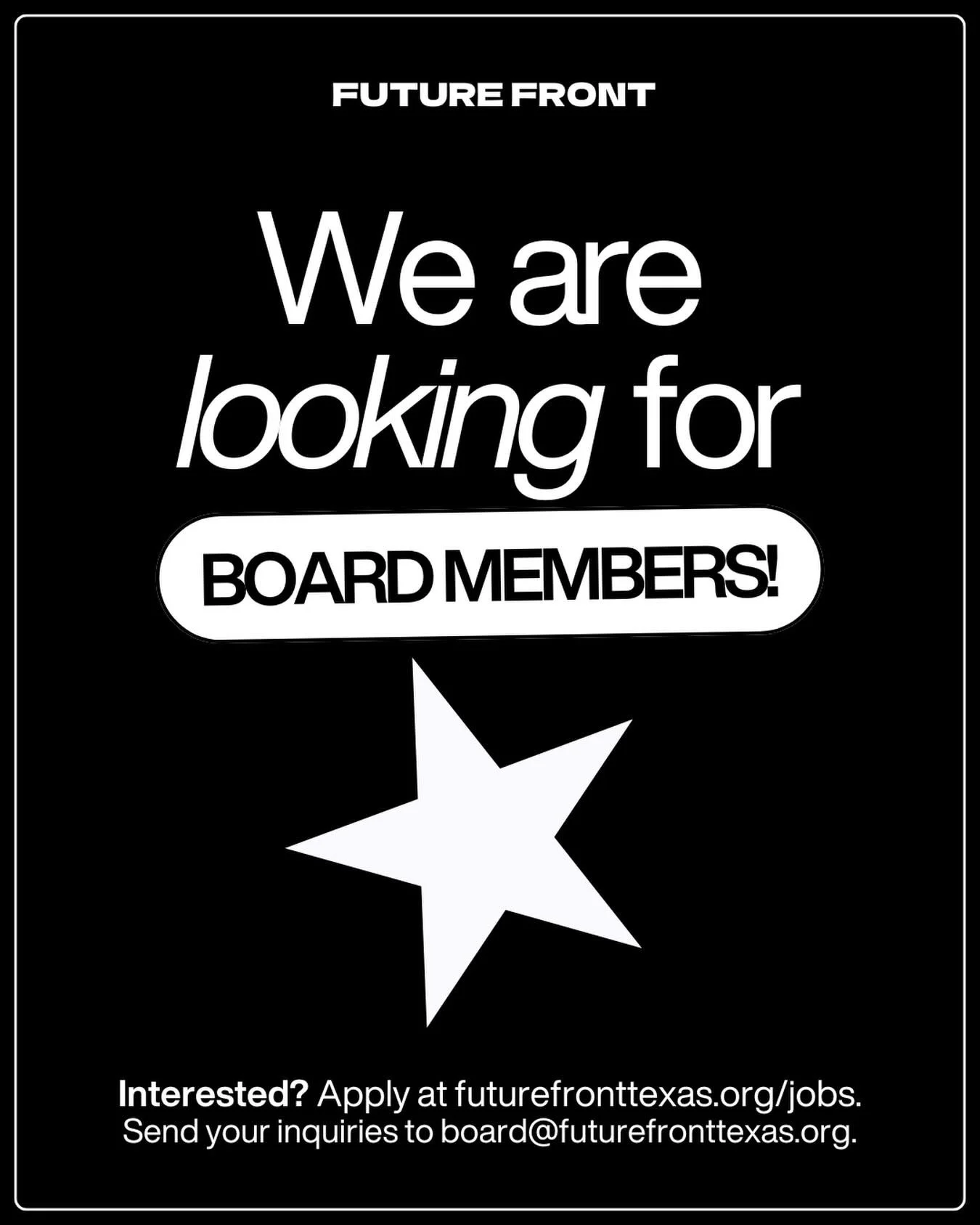 We&rsquo;re recruiting for a Board Secretary and new Development Advisors in 2026! TELL A FRIEND. ❤️

BOARD SECRETARY &mdash; This role includes fiduciary responsibilities and requires executive communications experience and/or a background in HR, pr
