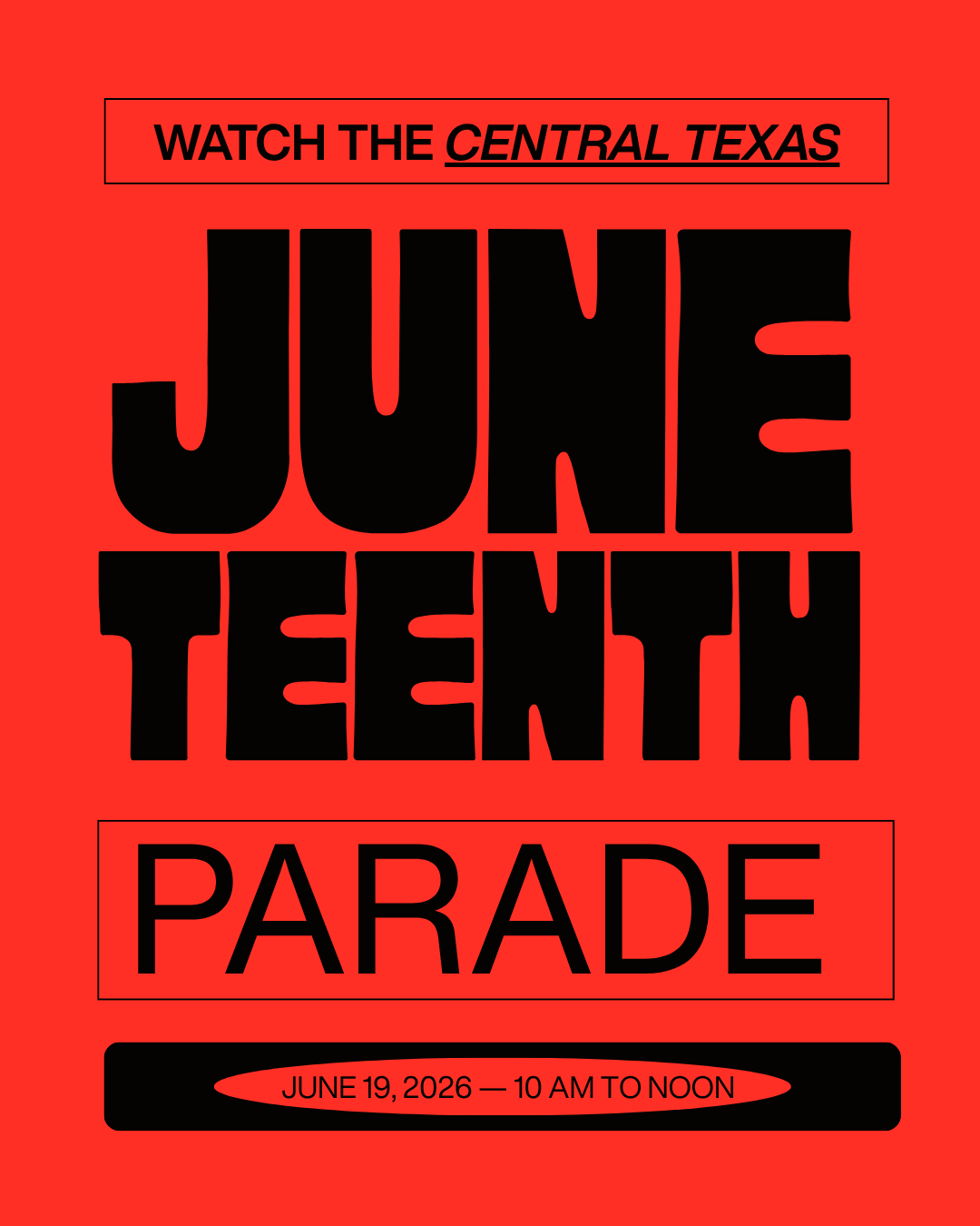 Central Texas Juneteenth Parade on 12th Street