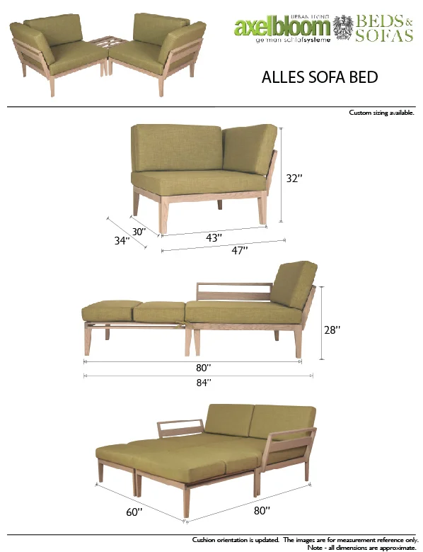 Axel Bloom Alles Sofa Bed