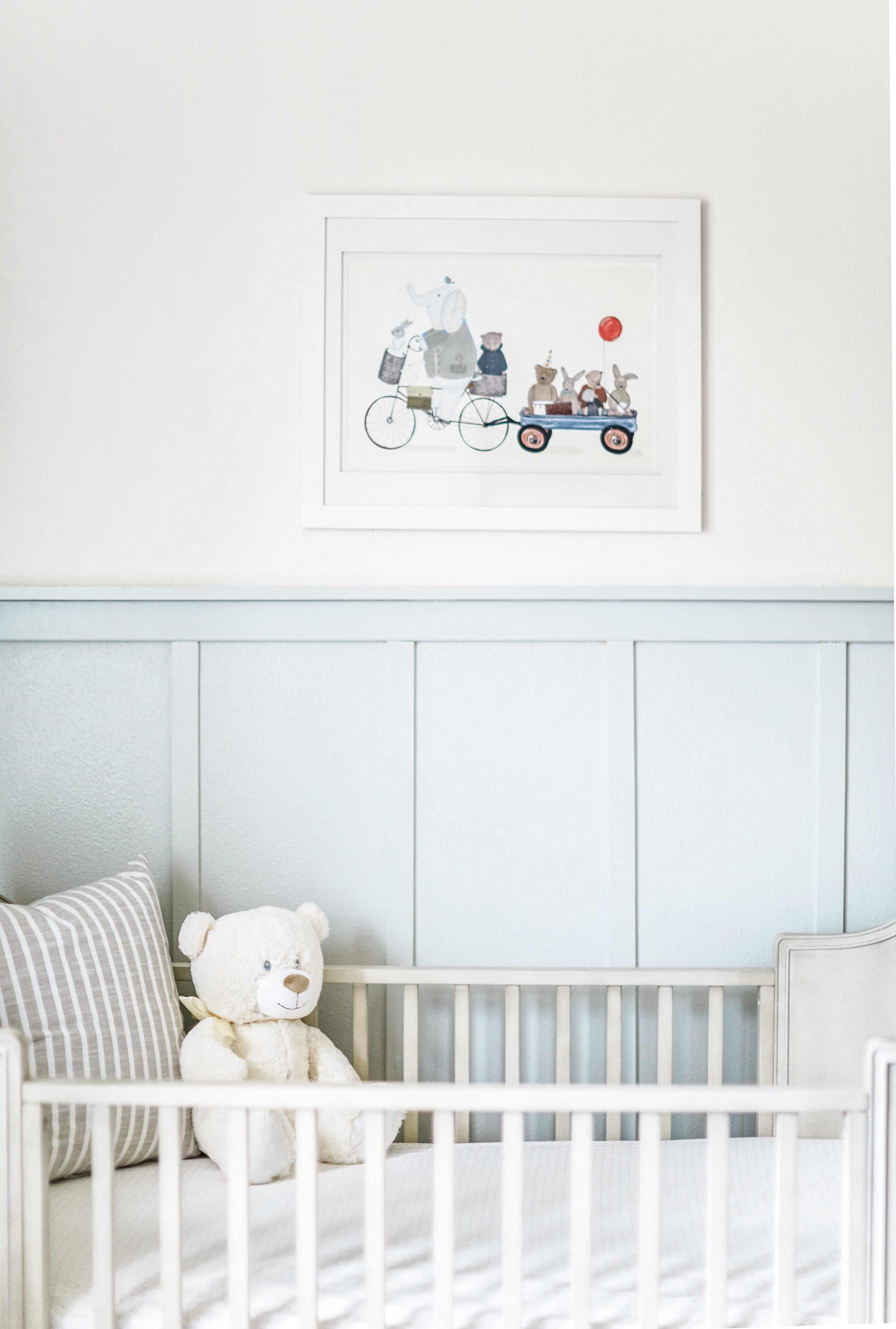 Nursery art over the crib