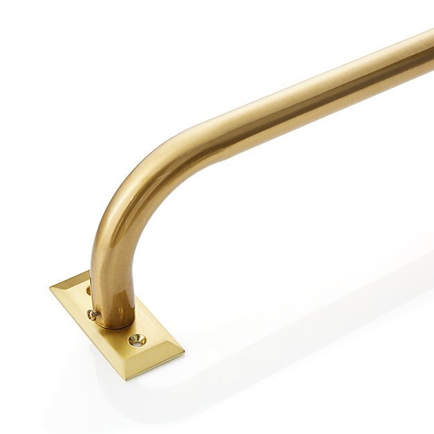 Brass Curtain Rod with French Return