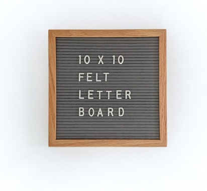 10 x 10 Letter Board