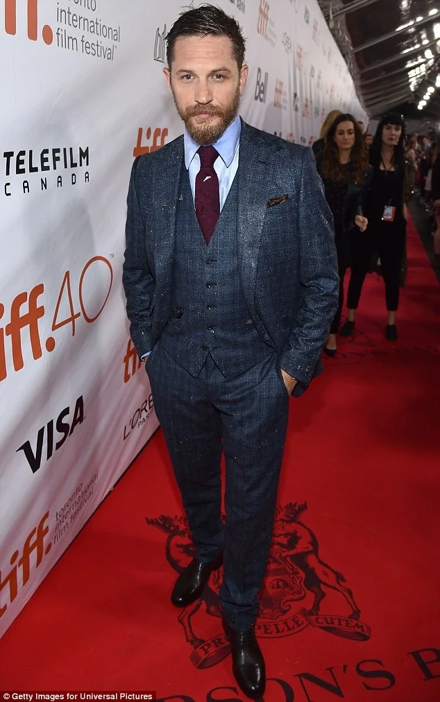 Tom Hardy at Toronto International Film Festival premiere of "Legend"