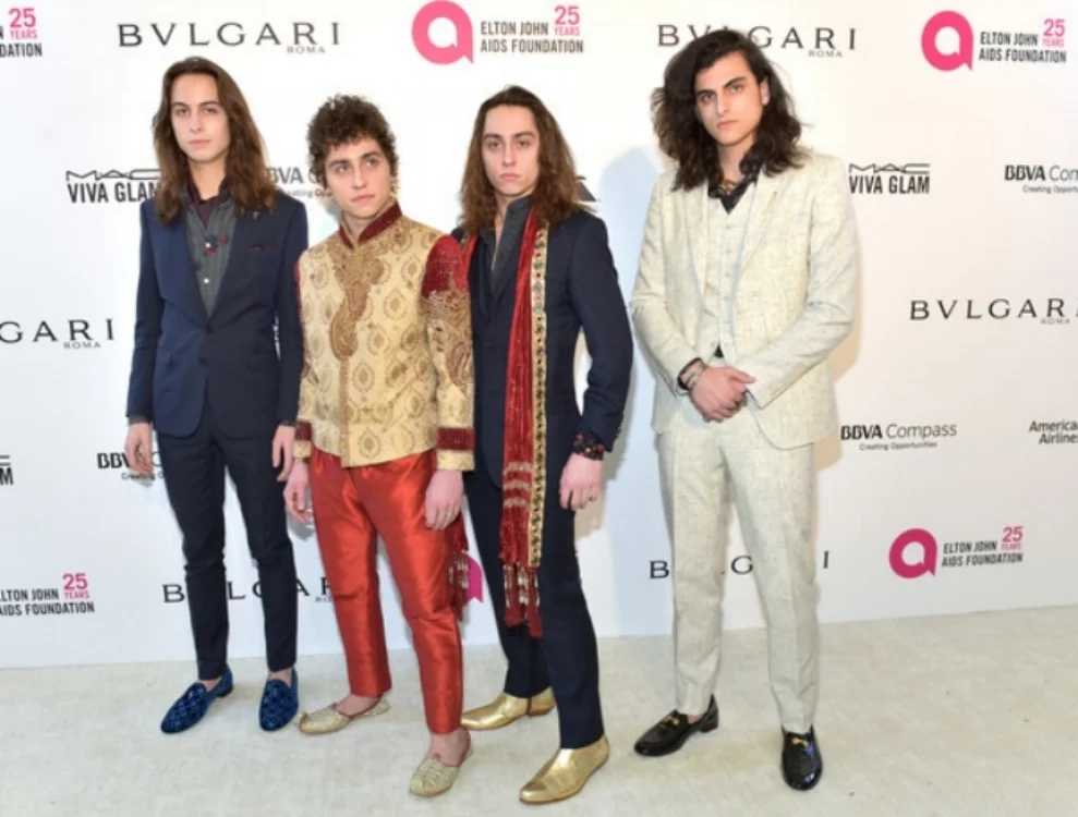 Greta Van Fleet perform at Elton John's Oscar Party