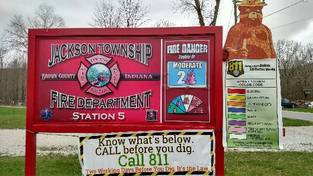jackson township fire department - "Smoky the bear and the color code card"