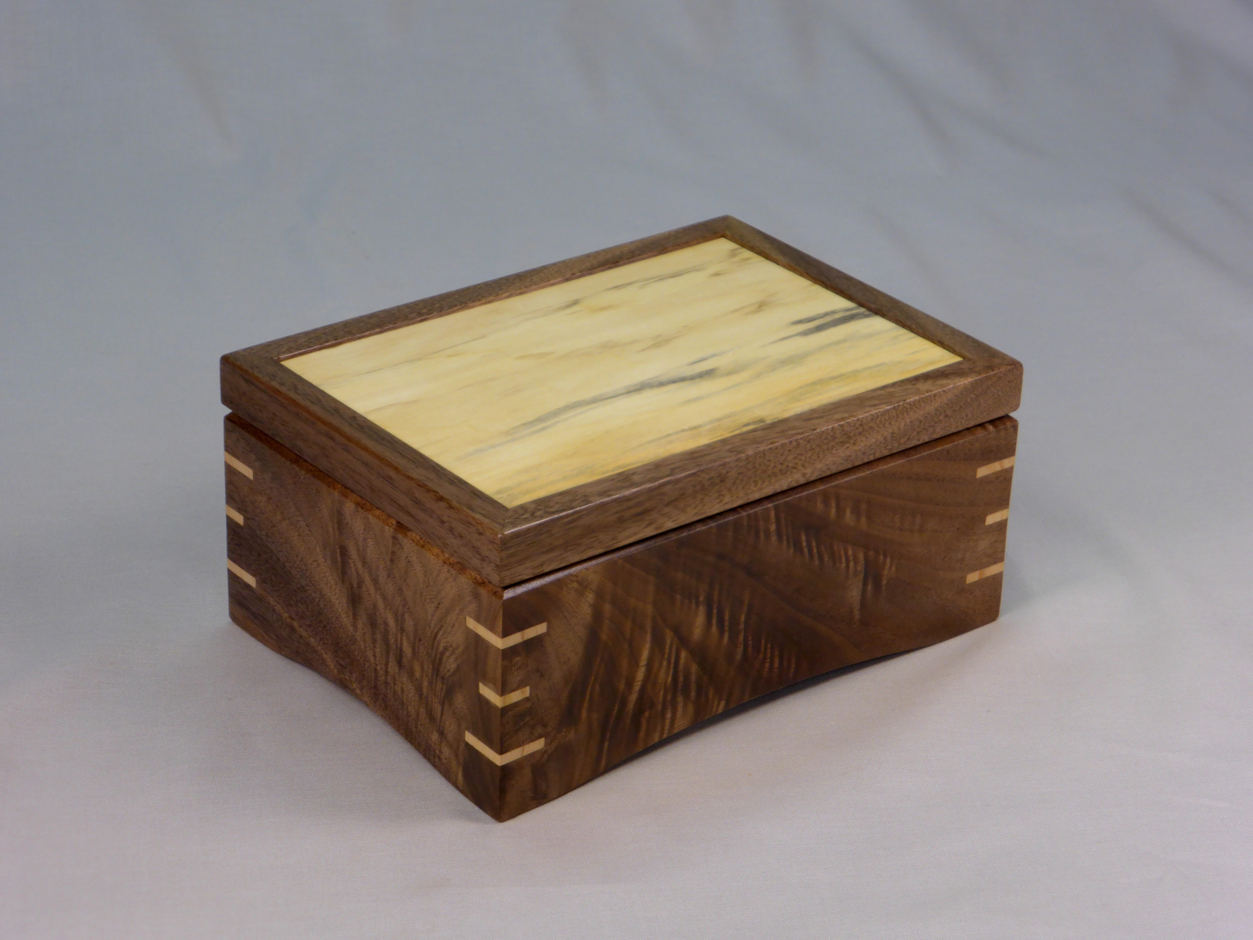Fine Walnut and Maple Box