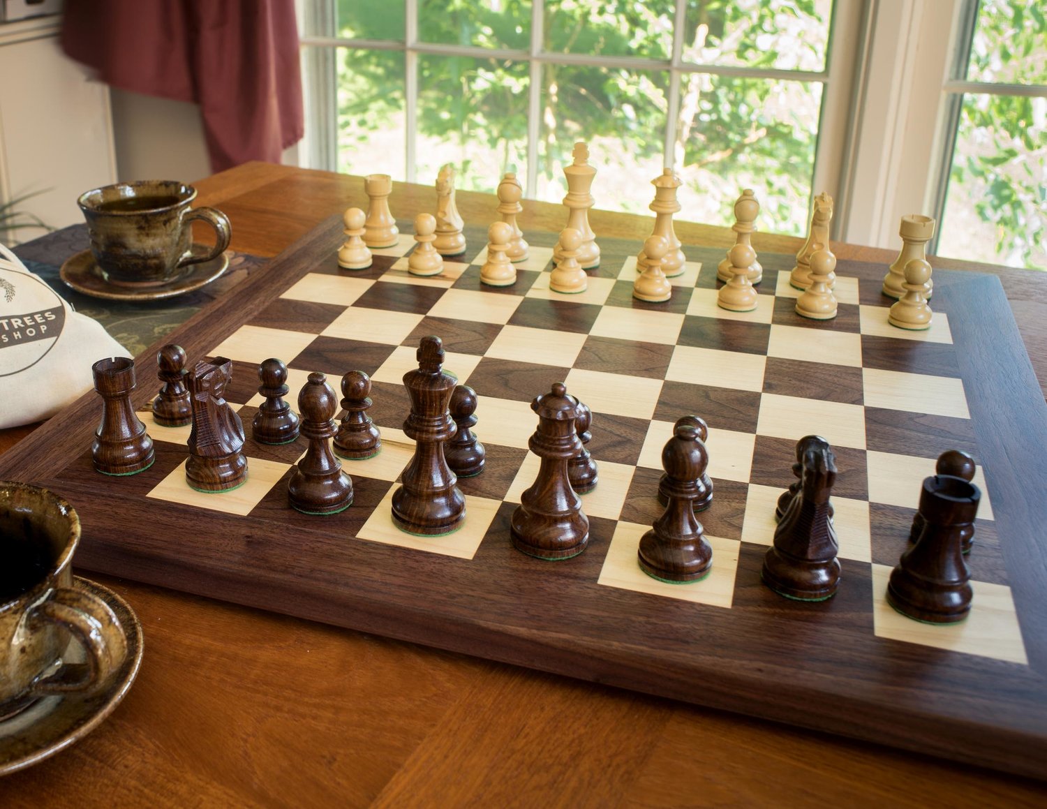 Tournament size wooden chess set — Three Trees Workshop