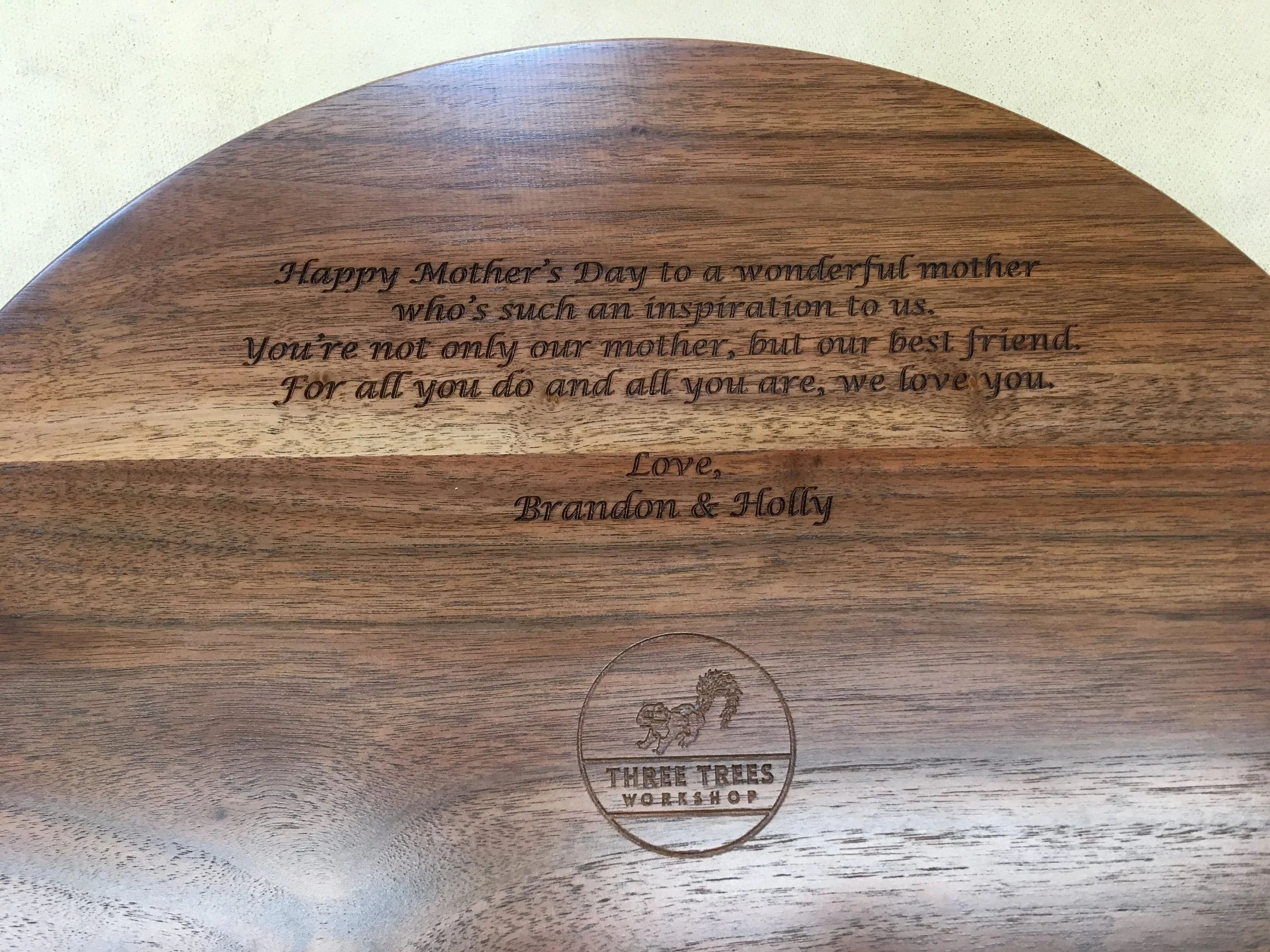 Custom engraved Chinese checkers board