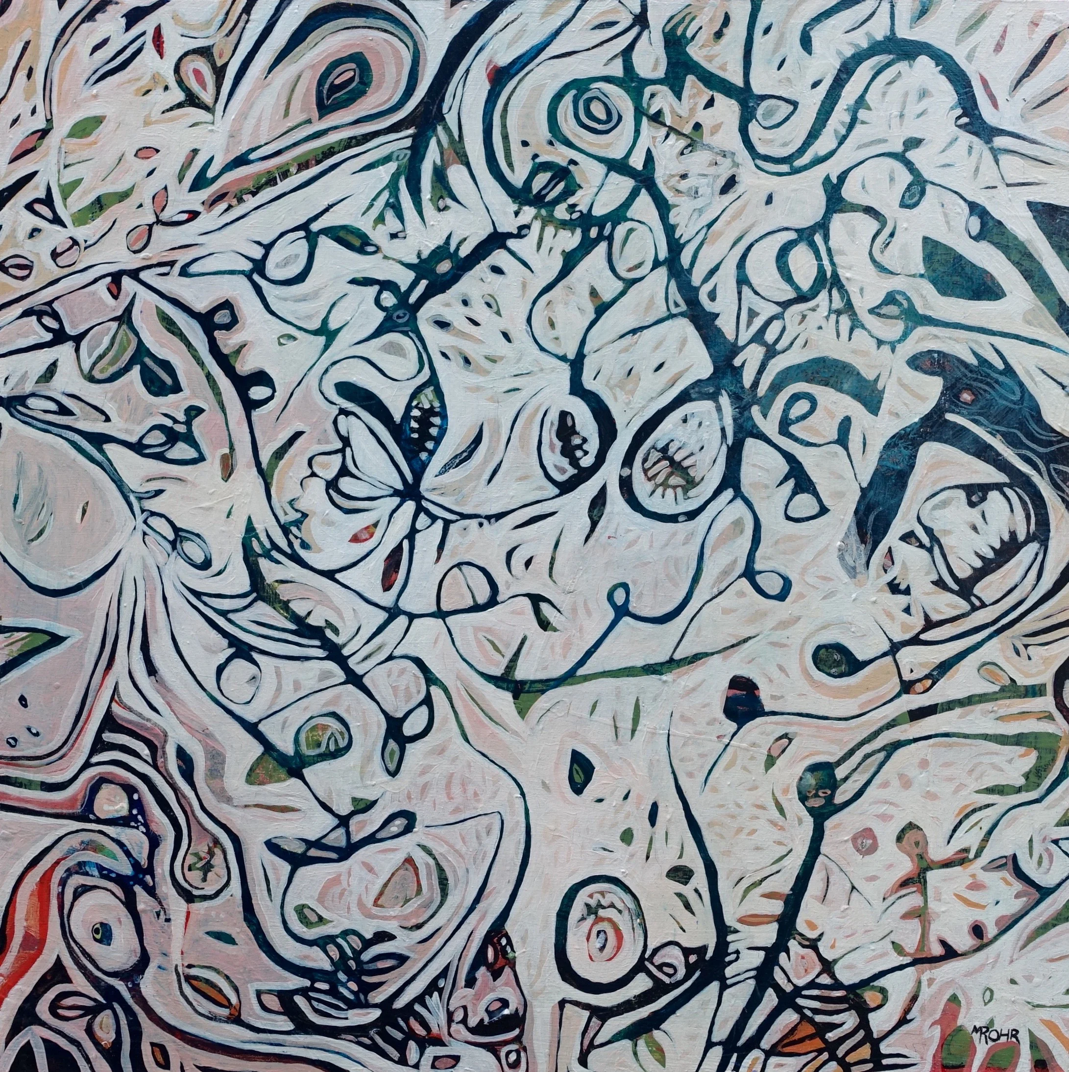 Grow Something Marcie Rohr, 2015 24" x 24" acrylic on birch panel sold