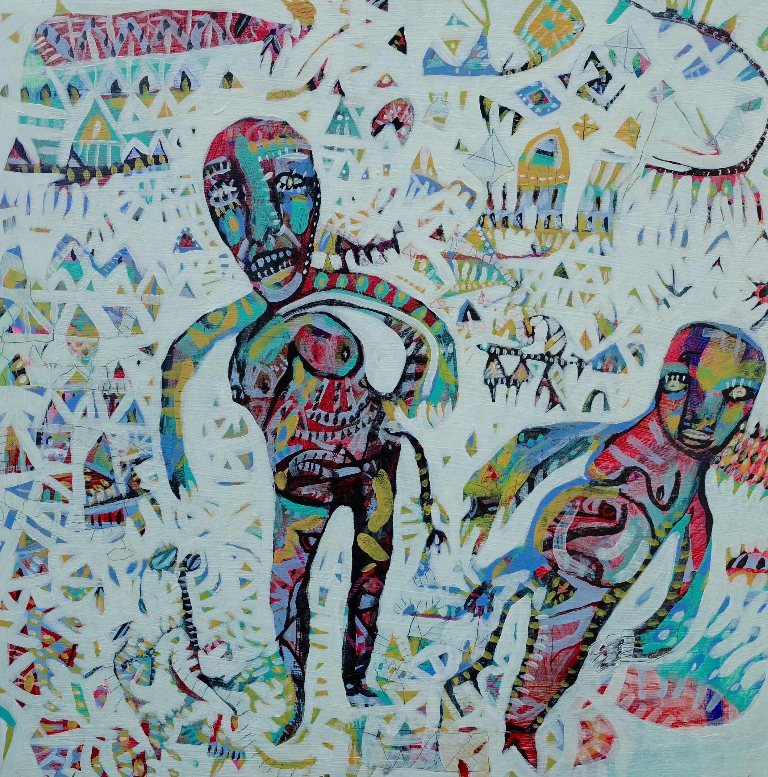 Bold And Vulnerable Marcie Rohr, 2016 24" x 24" acrylic on birch panel sold