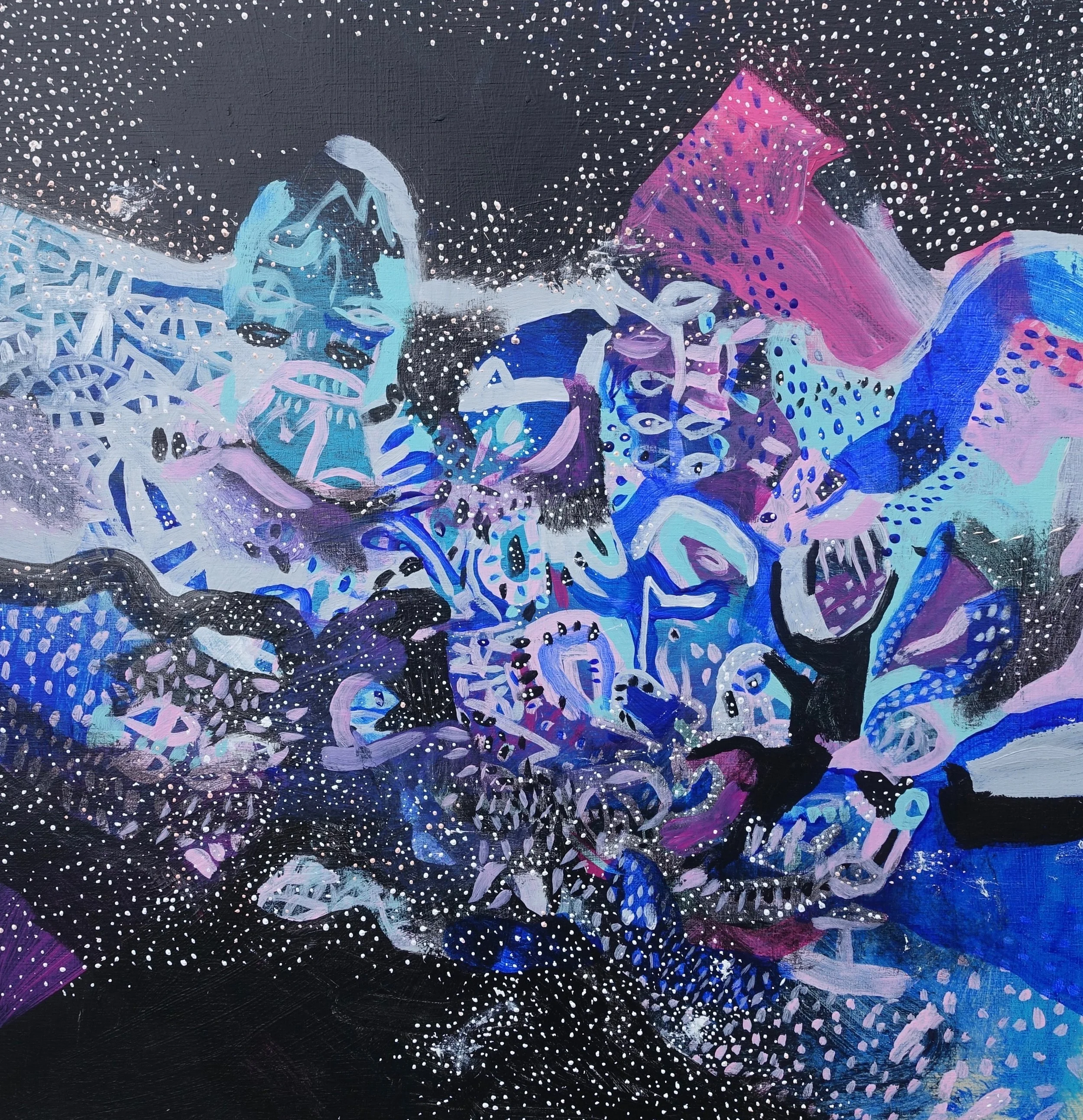 40 Light Years From Earth Marcie Rohr, 2018 16” x 16” acrylic on birch panel $370 CAD
