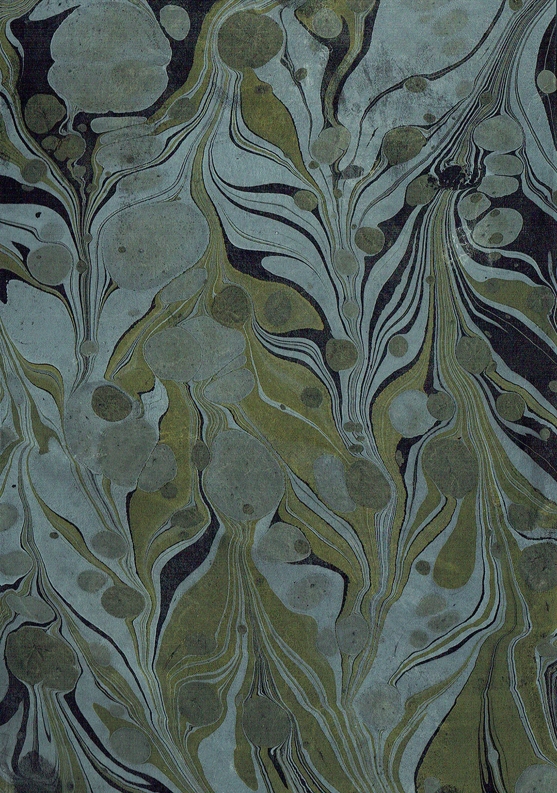 Paper Marbling Experiment 02:01 | © 2018 Anne Szafranski.
