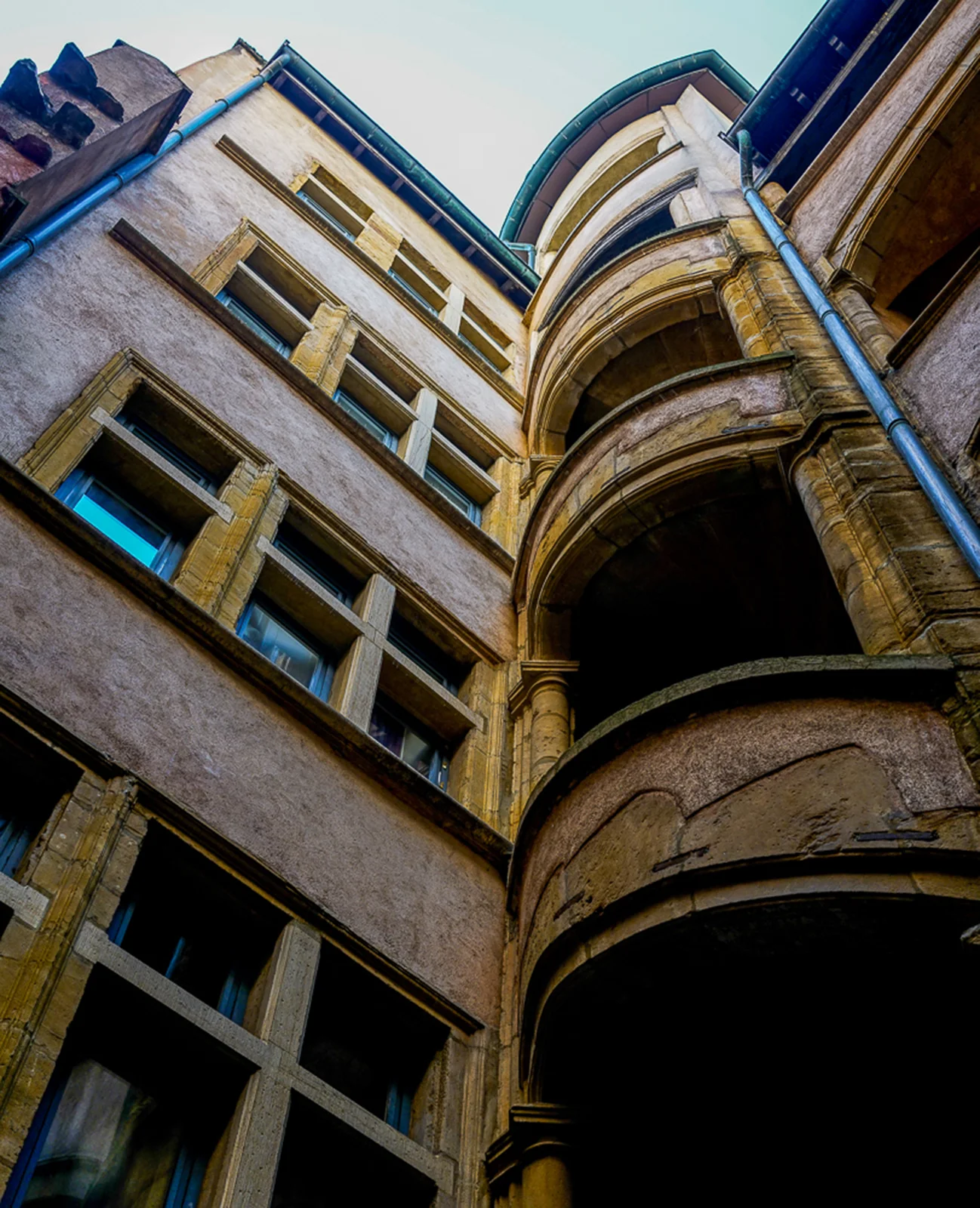Traboules courtyard, Lyon, France