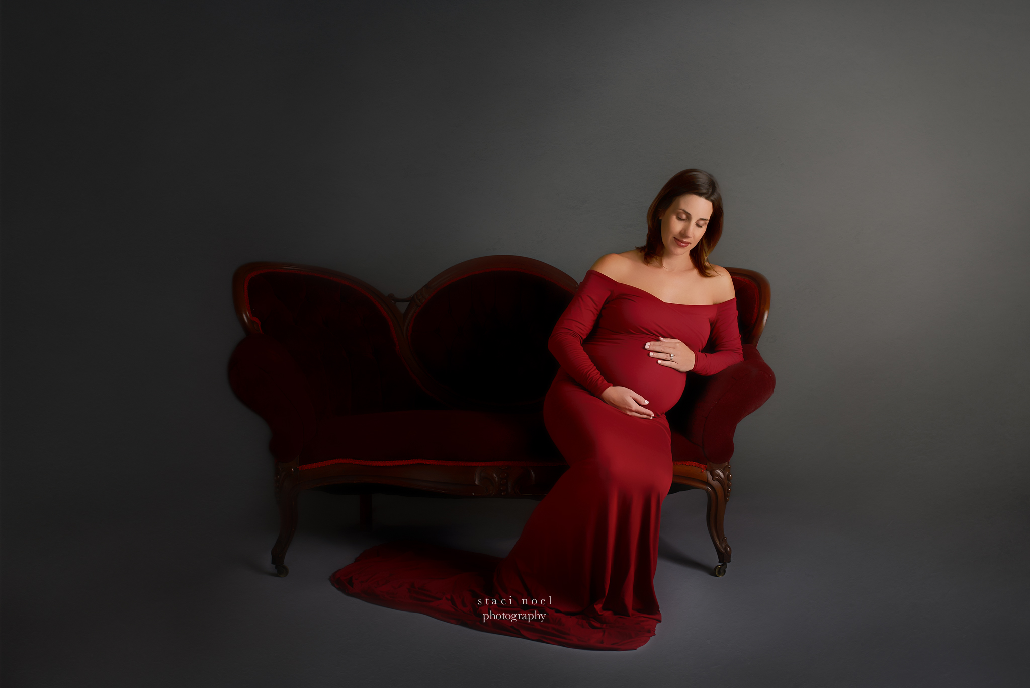 charlotte artistic maternity portrait