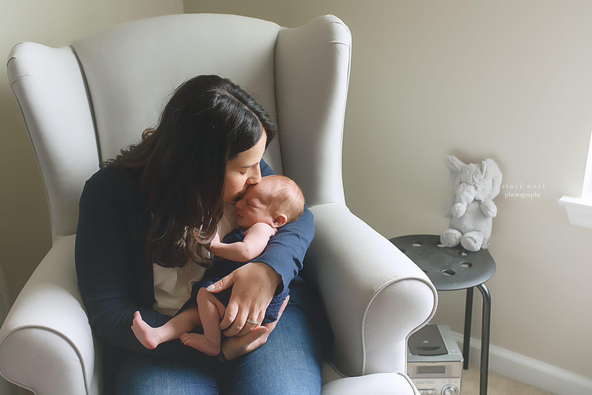 charlotte newborn with mother photo