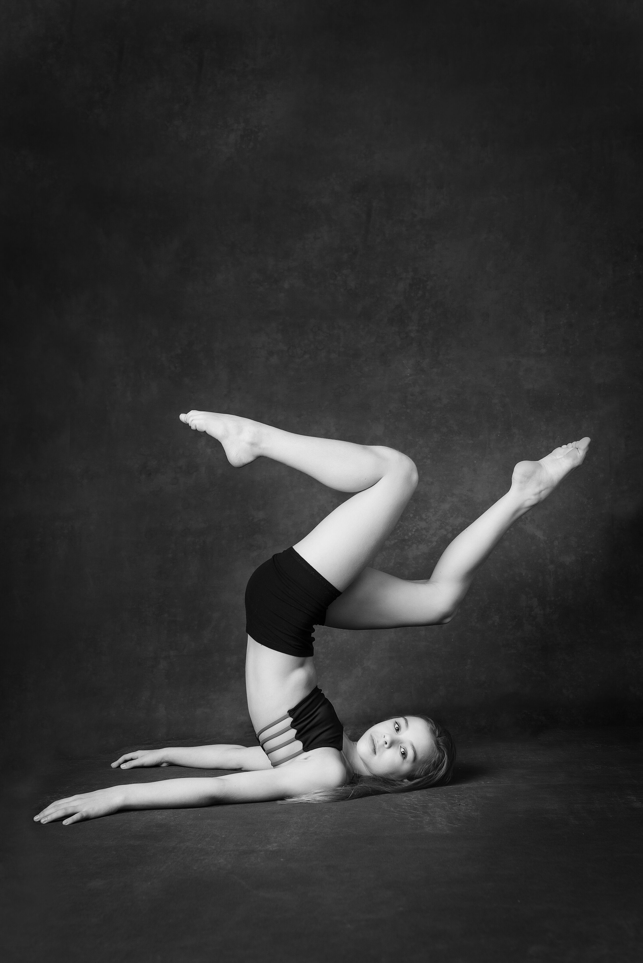 black and white dance portrait Staci Noel photography