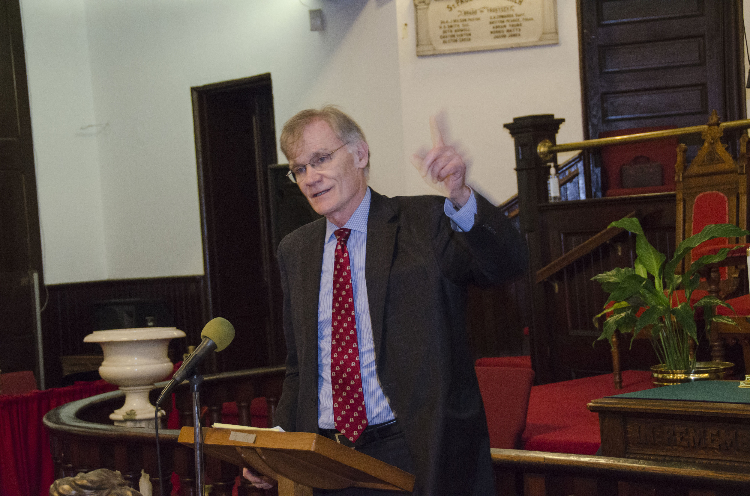 David Blight speaking at St. John AME Church in Raleigh, NC on 10/1/2015.