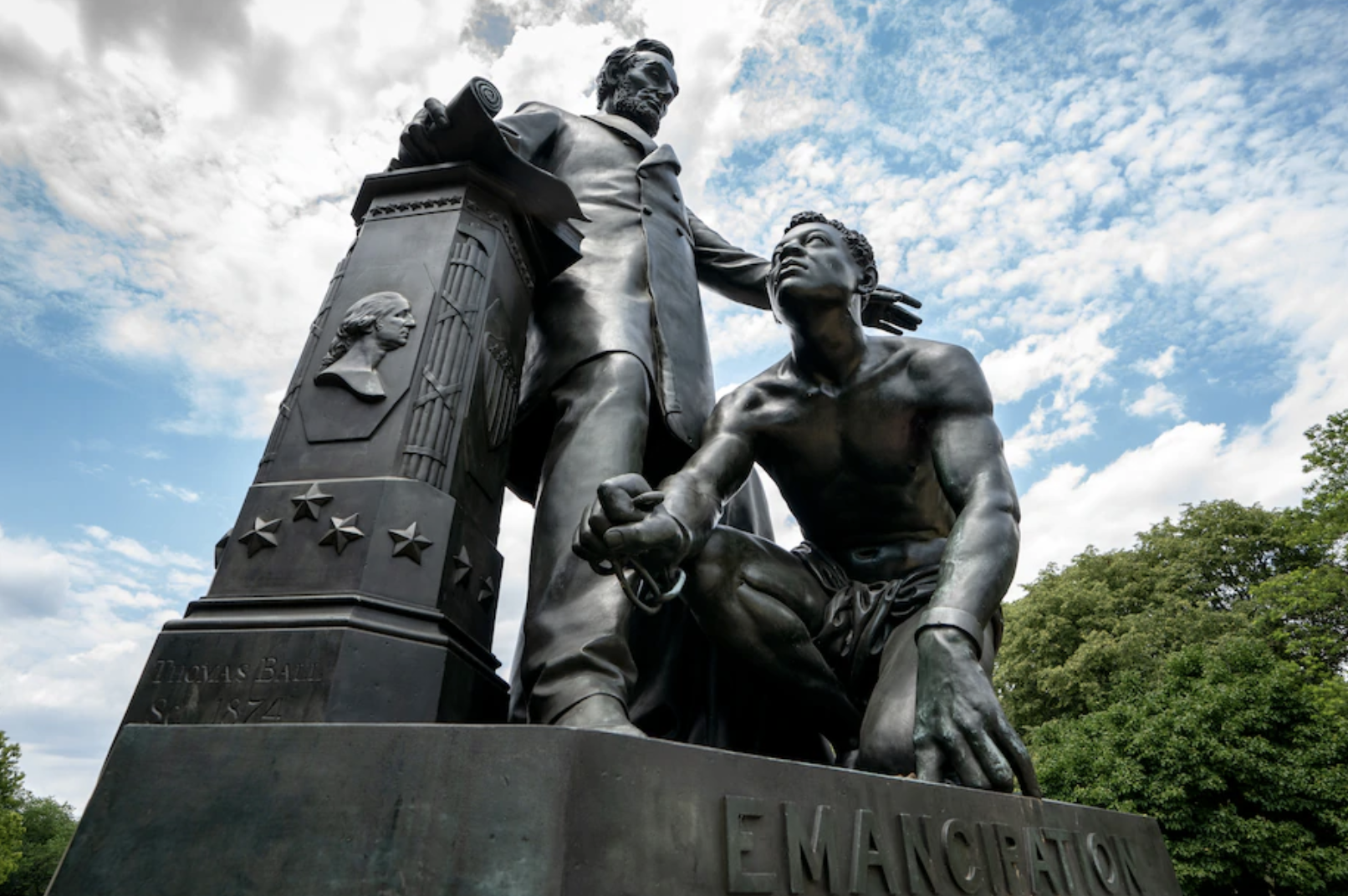 The Freedmen's Memorial in Washington's Lincoln Park. (J. Scott Applewhite/AP)