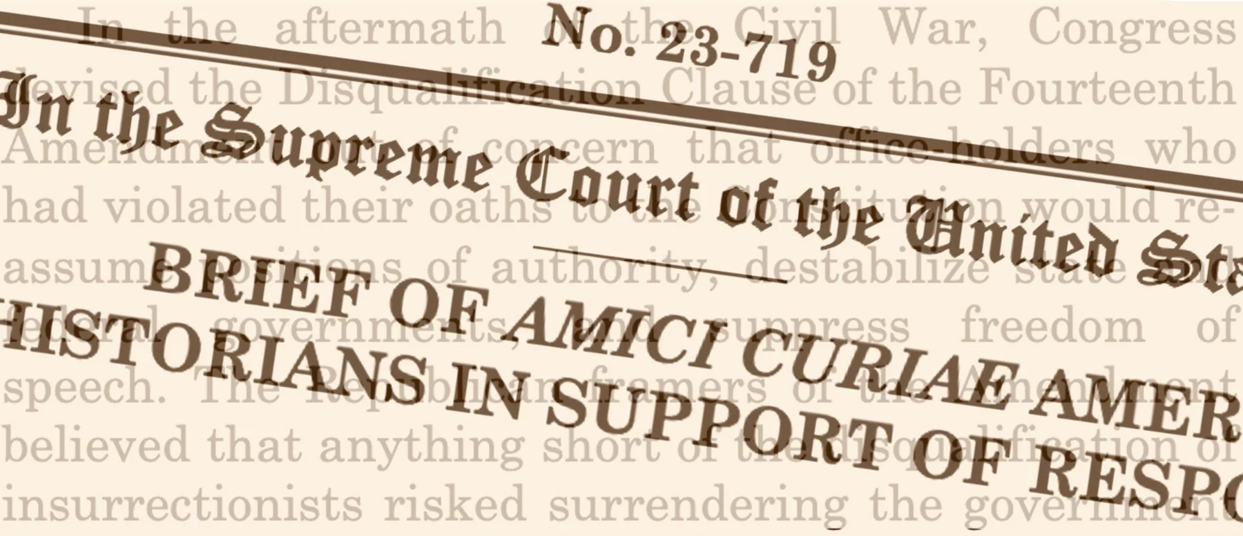 Professors David W. Blight, Drew Gilpin Faust, Jill Lepore, and John Fabian Witt File SCOTUS Amicus Brief