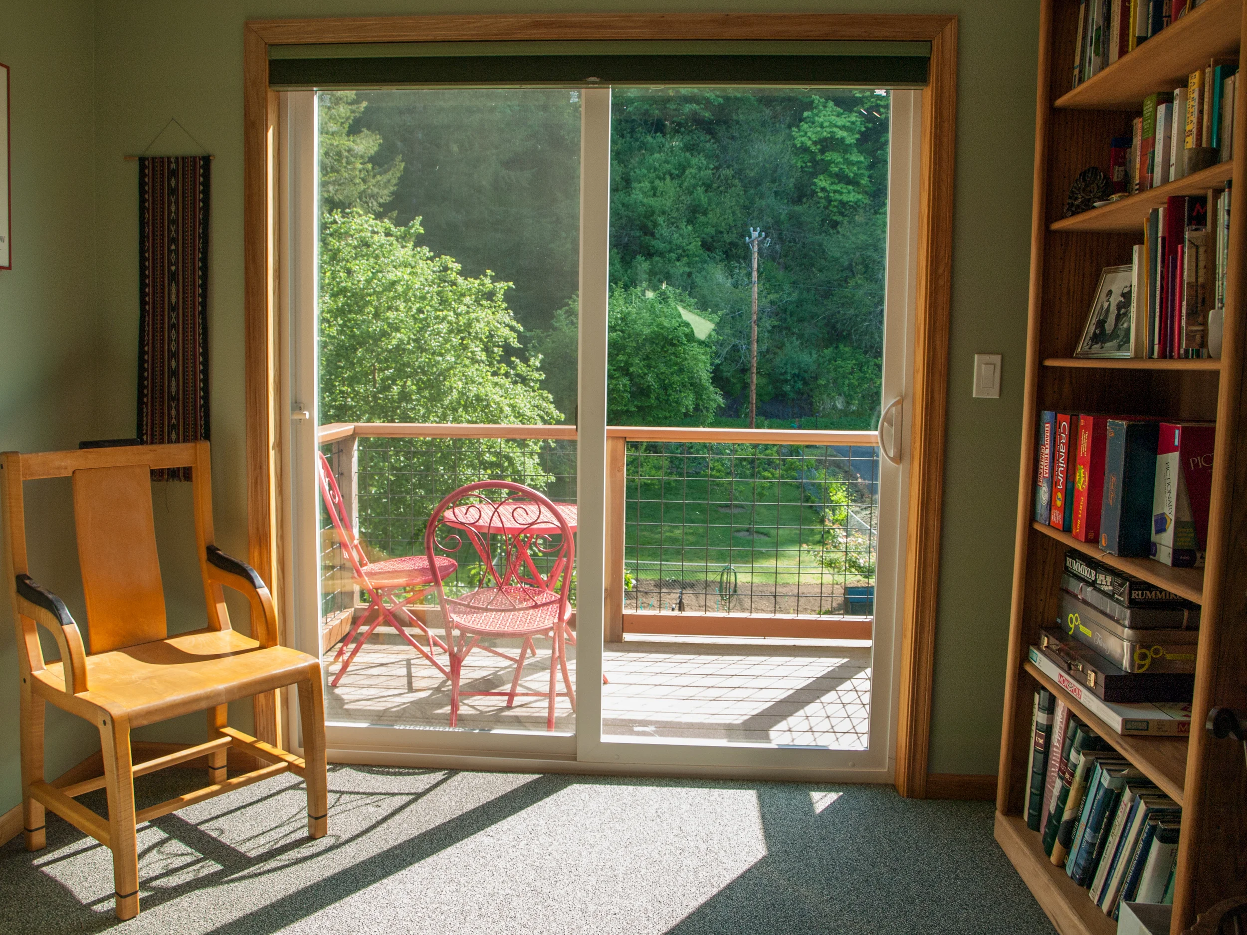  Your private balcony overlooking the garden and forest. 
