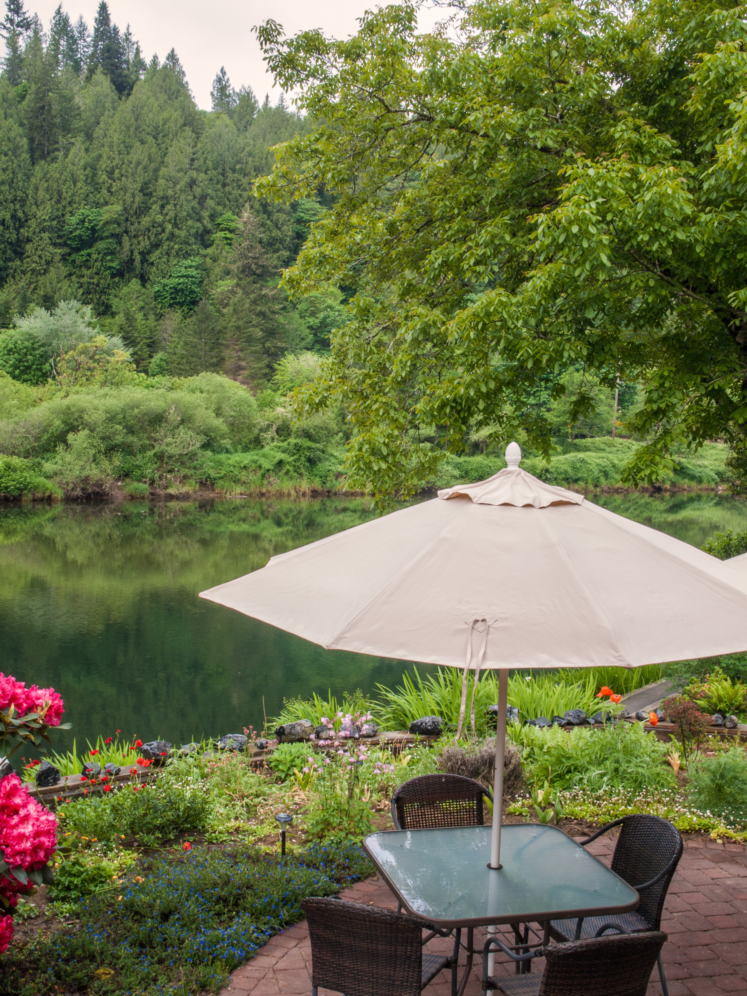  Enjoy a meal or a book outside on our patio. 