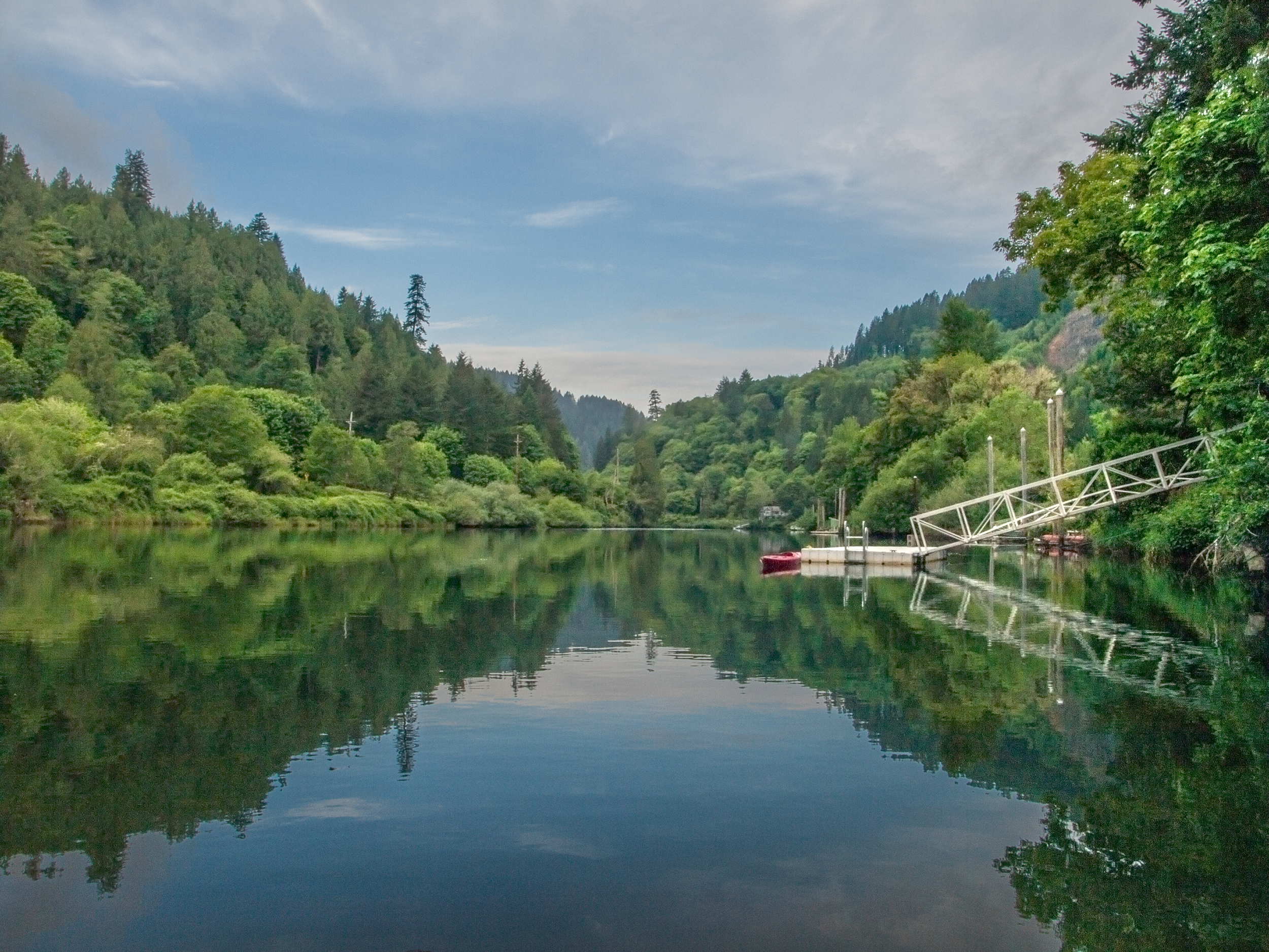  Early mornings on the river are great for fishing, sipping coffee or quiet contemplation. 