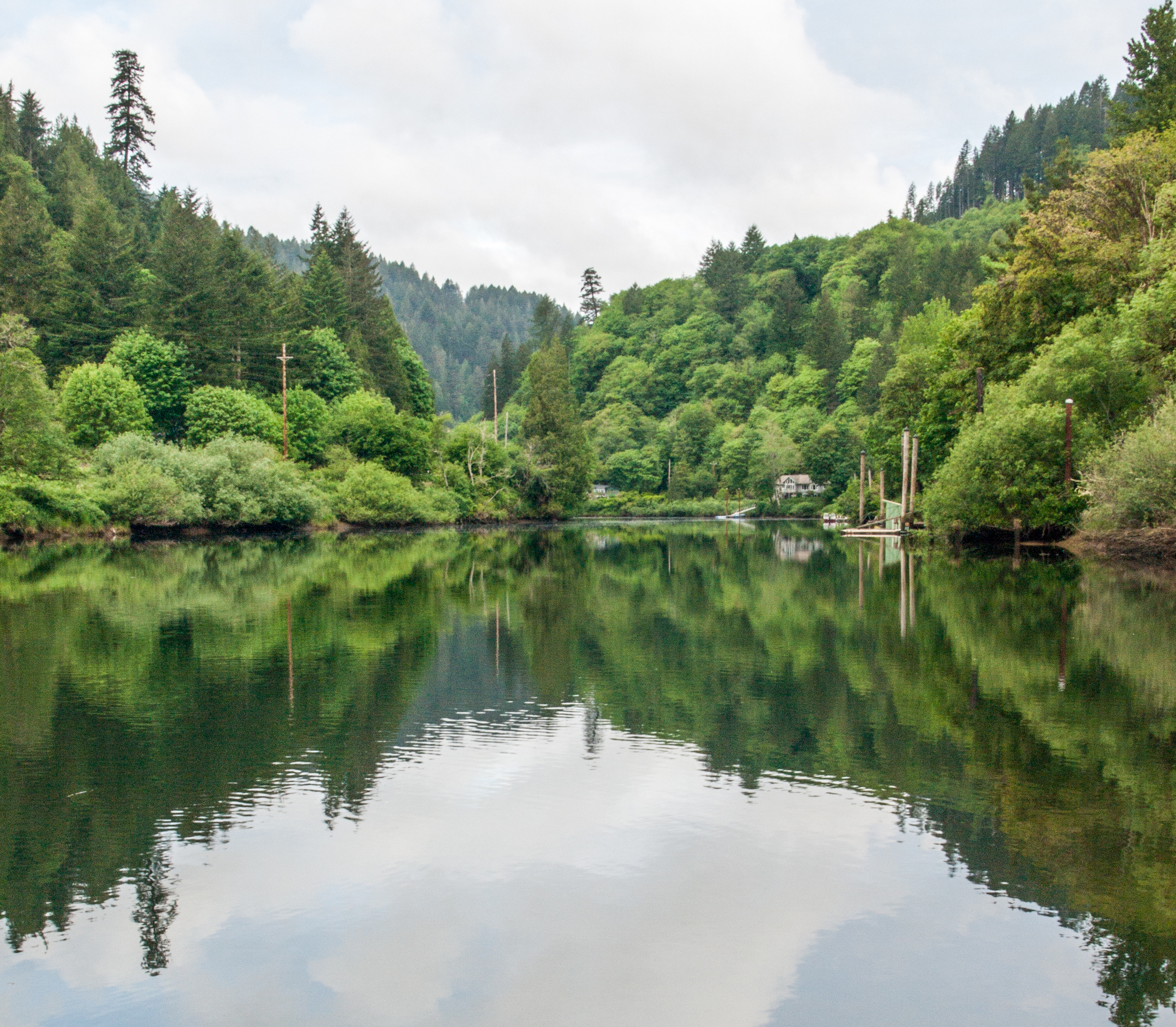  The tidal river rises and drops in sync&nbsp;with the Lunar pull. Slack tide (in between the tidal shift) makes the river glassy and calm, a perfect time to go out on a kayak! 