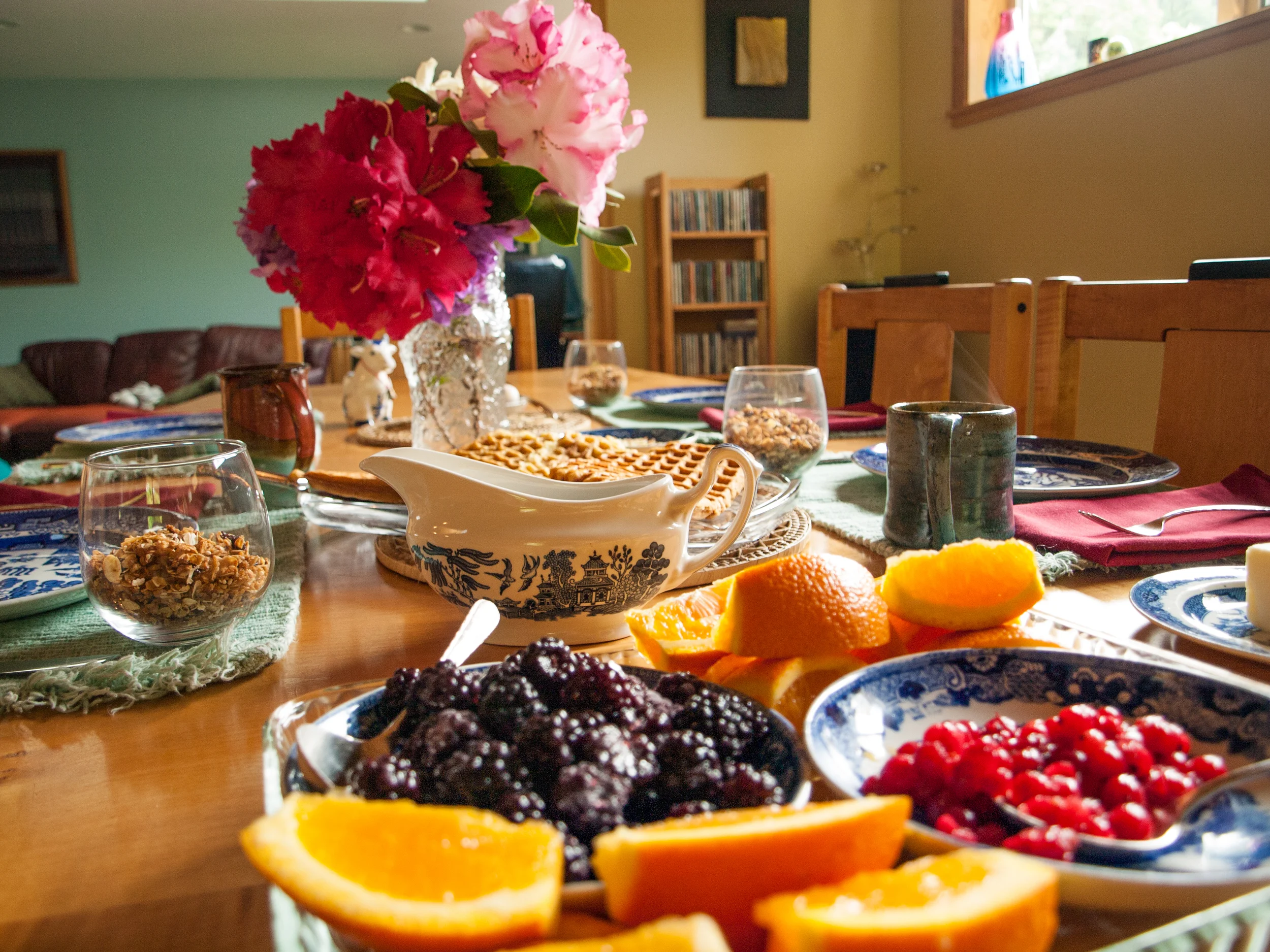  Have breakfast alone or we can enjoy breakfast with you and help you plan out your day. 