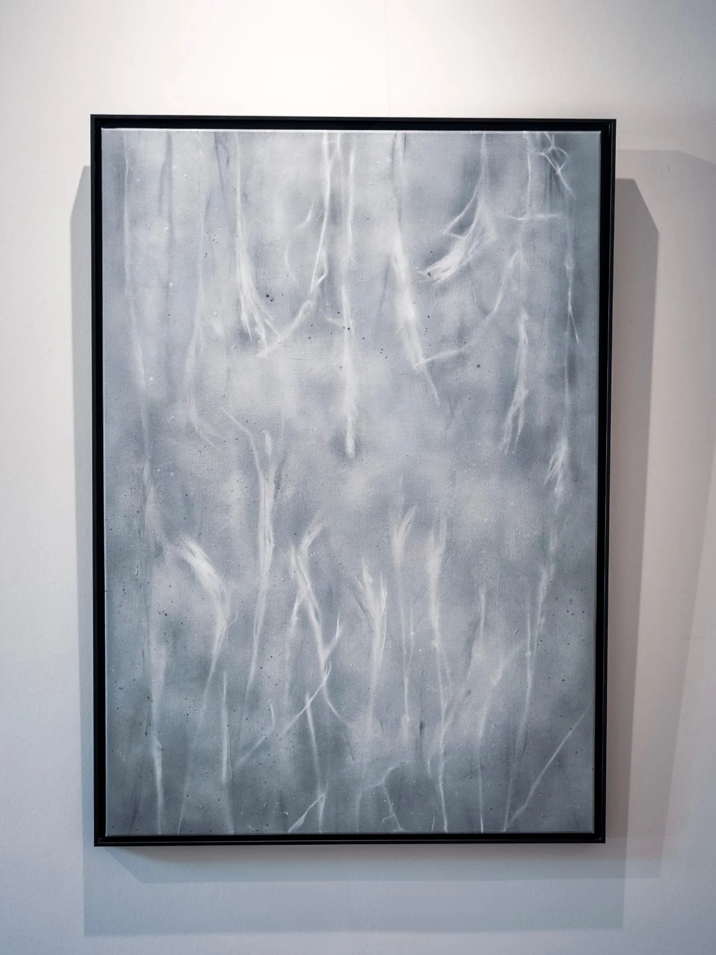 Ghost Leaves v7
70 &times; 100 cm &middot; Acrylic on canvas
SOLD

This piece was born from the logic of dreams, where weight disappears, space folds, and time feels suspended. Like leaves drifting through a world where the rules no longer apply.

Th