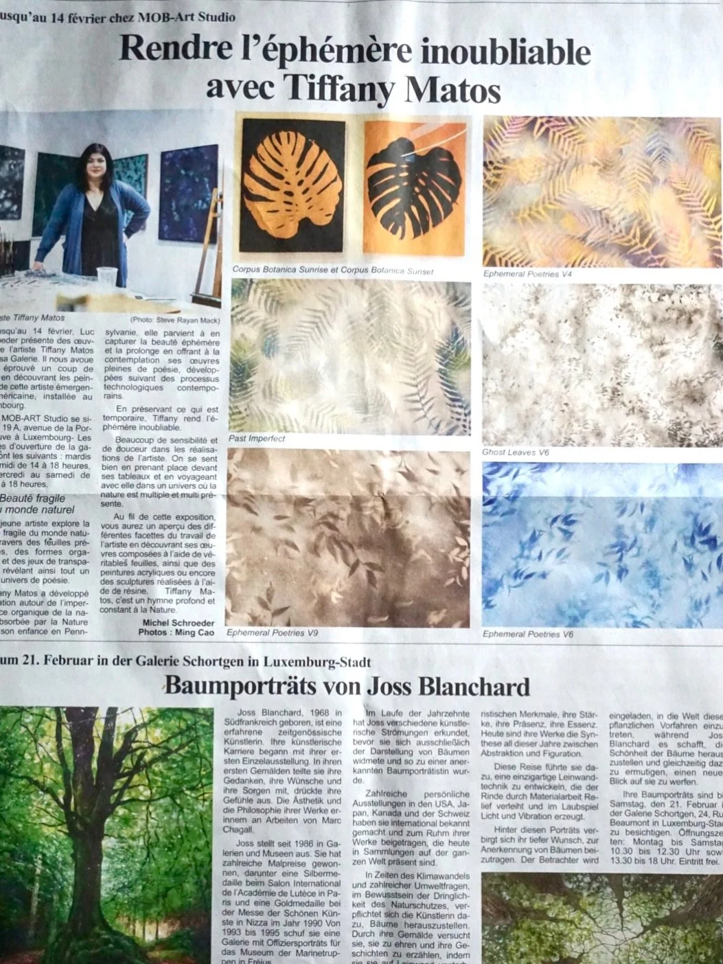 Thank you @letzebuegervollek, M. Jean Michel Klopp, Ming Cao for the beautiful article!
Very appreciated 🙏✨
Photography by @_steve.rayyan.mack_ and Ming Cao
@lucschroeder.mobartstudio 

This is the last week to visit my solo show!
Exhibition ends on