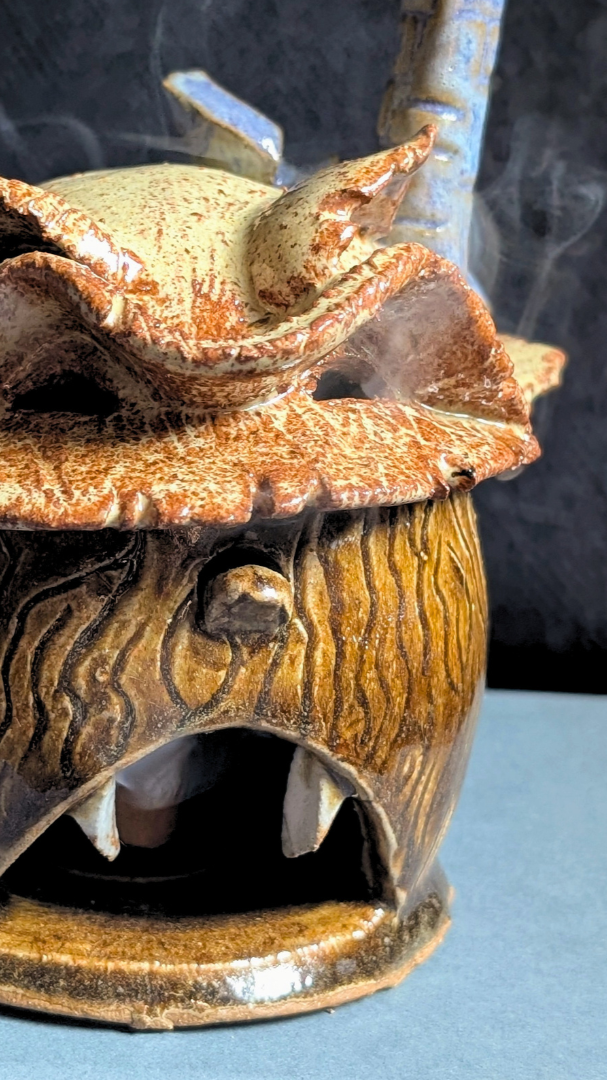 Hollow Form Ceramic Incense Holder