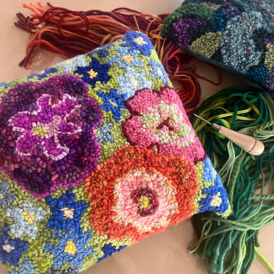 Rug Hook and Finish a Decorative Pillow (October 7 & 28)