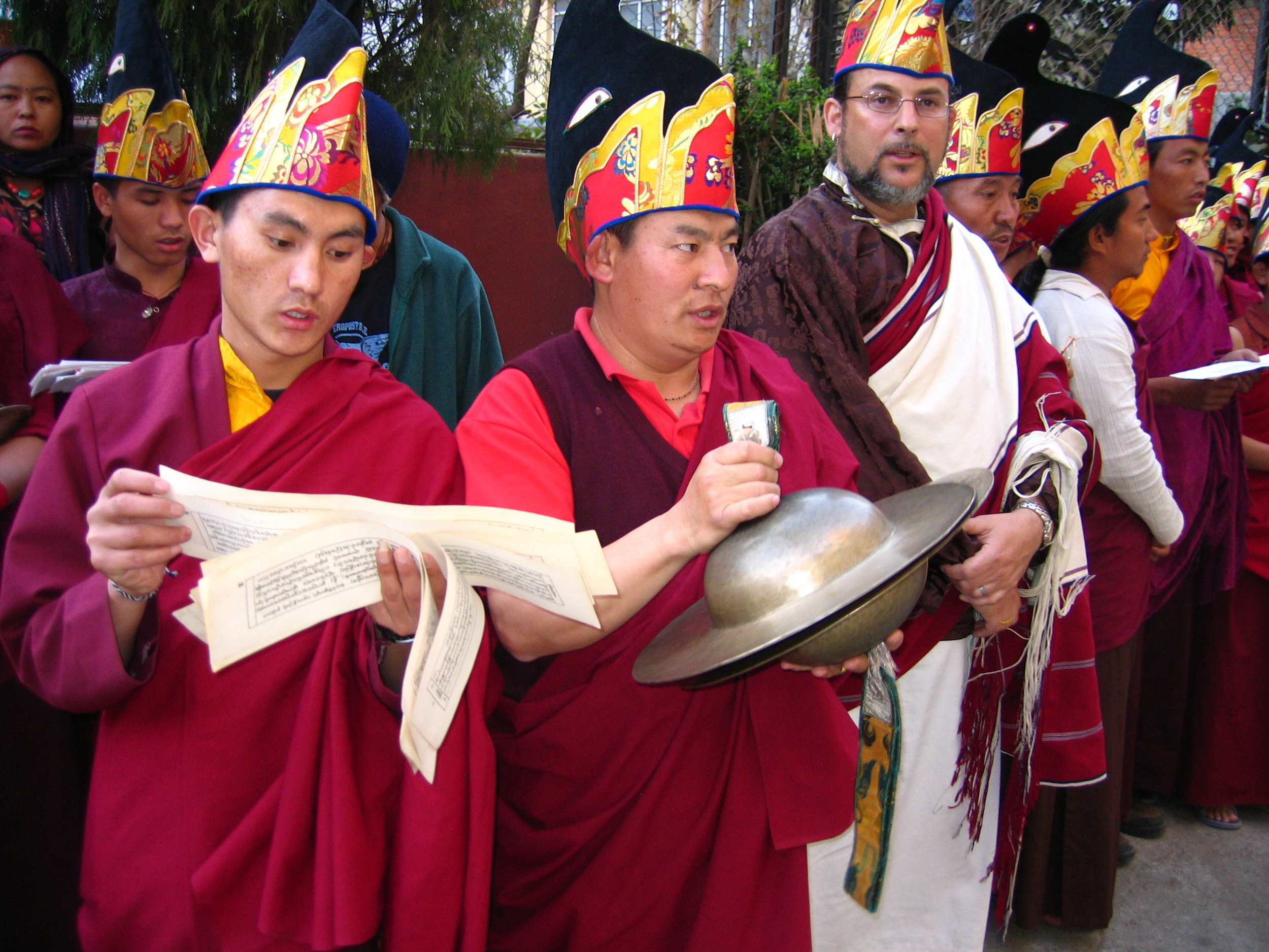 Preparing for the Torma Casting Dudjom Gompa