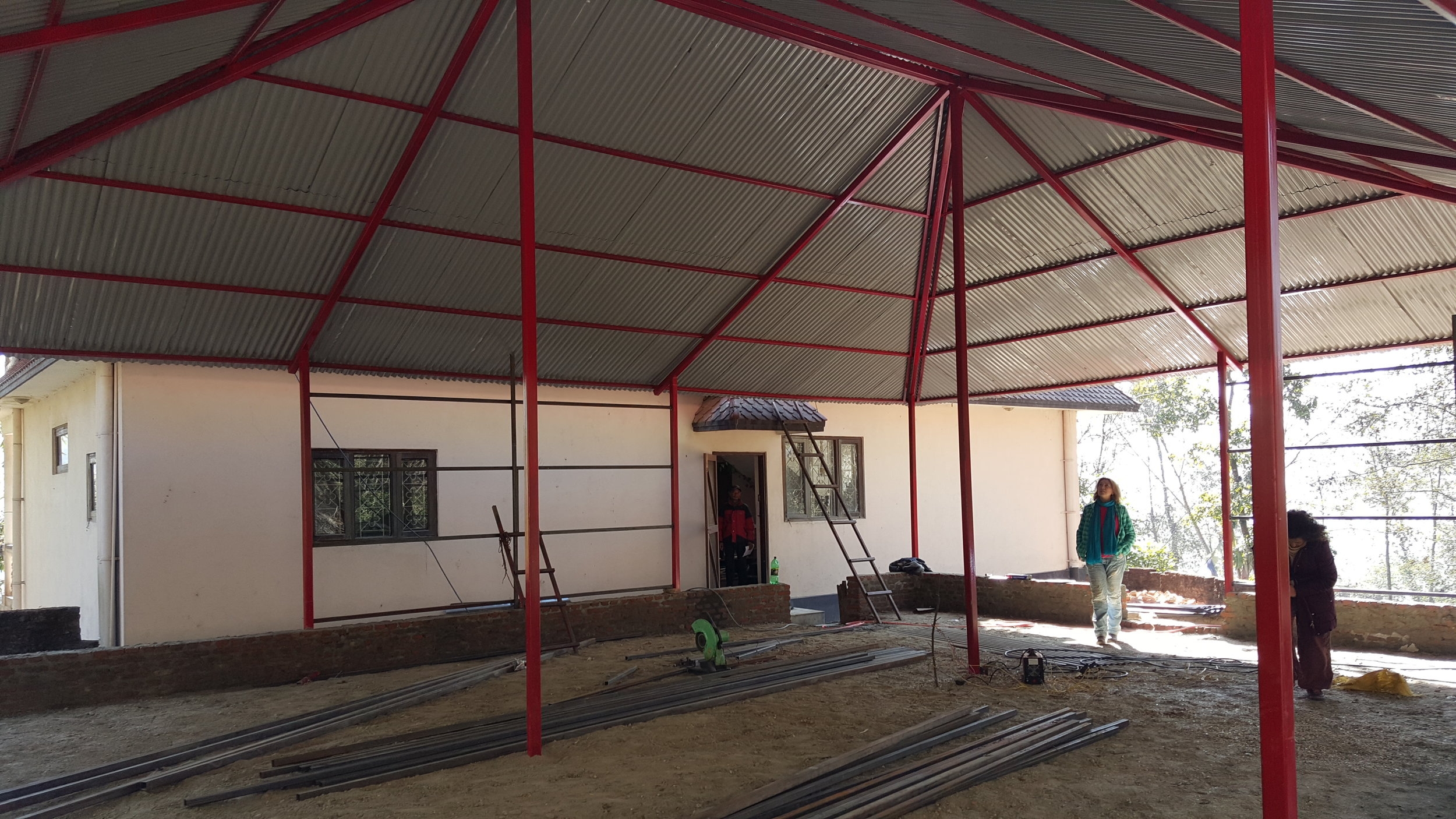 The New Gompa under construciton
